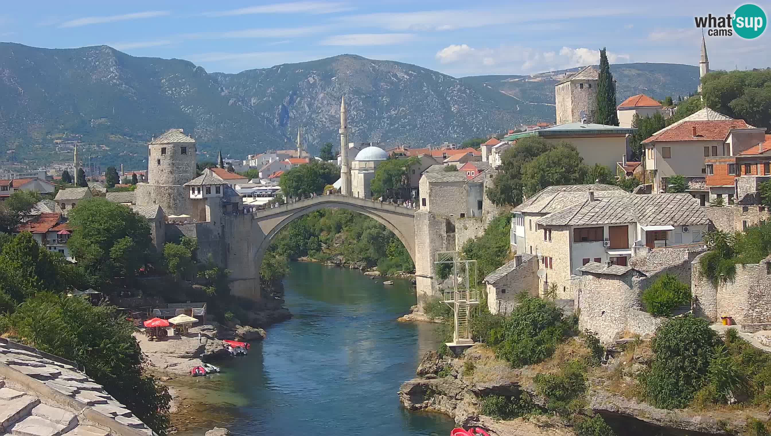 Cámara web de Mostar – El Viejo Puente sobre el río Neretva
