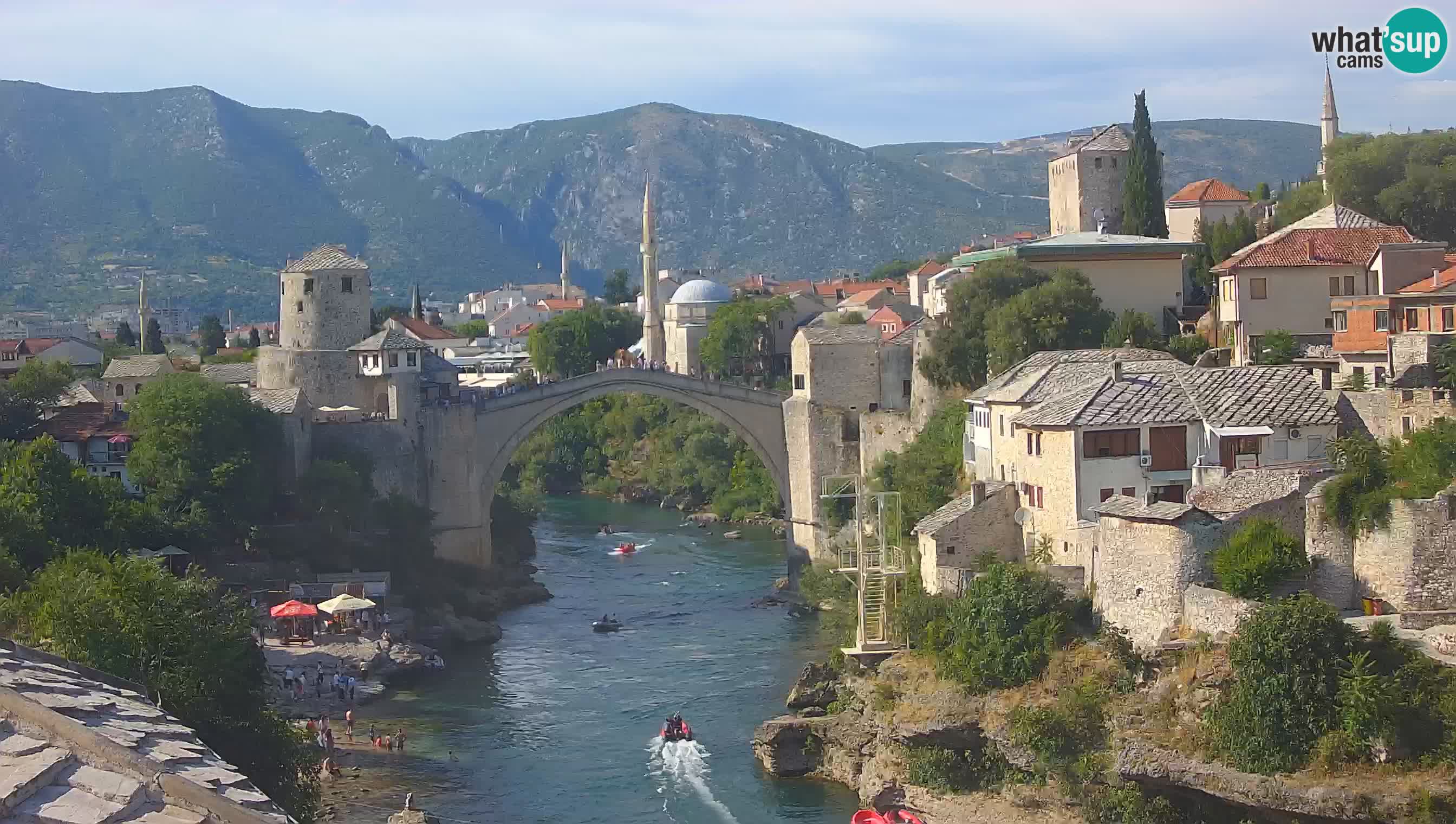 Cámara web de Mostar – El Viejo Puente sobre el río Neretva