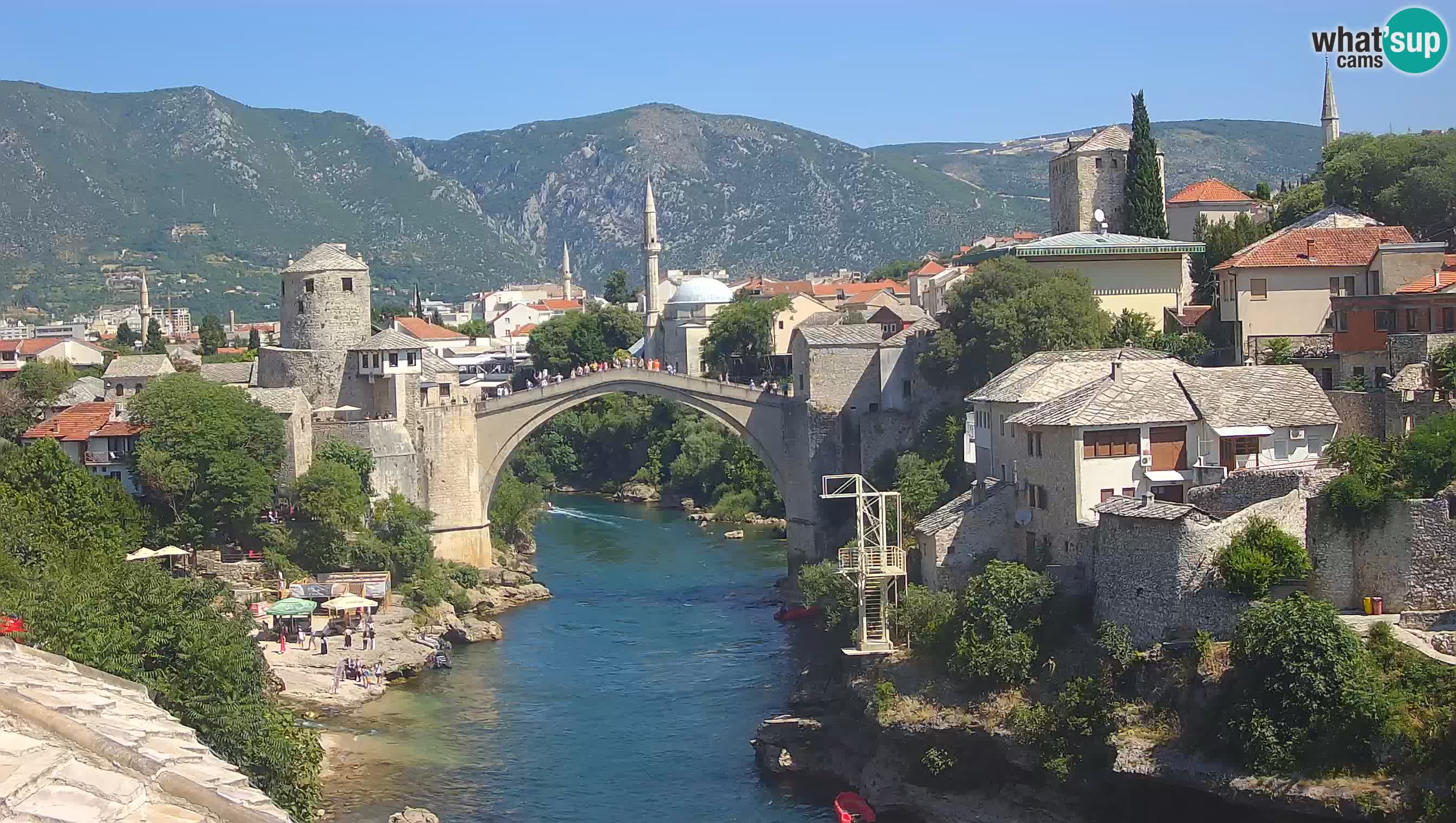 Mostar webcam – LIVE Old Bridge and Neretva river