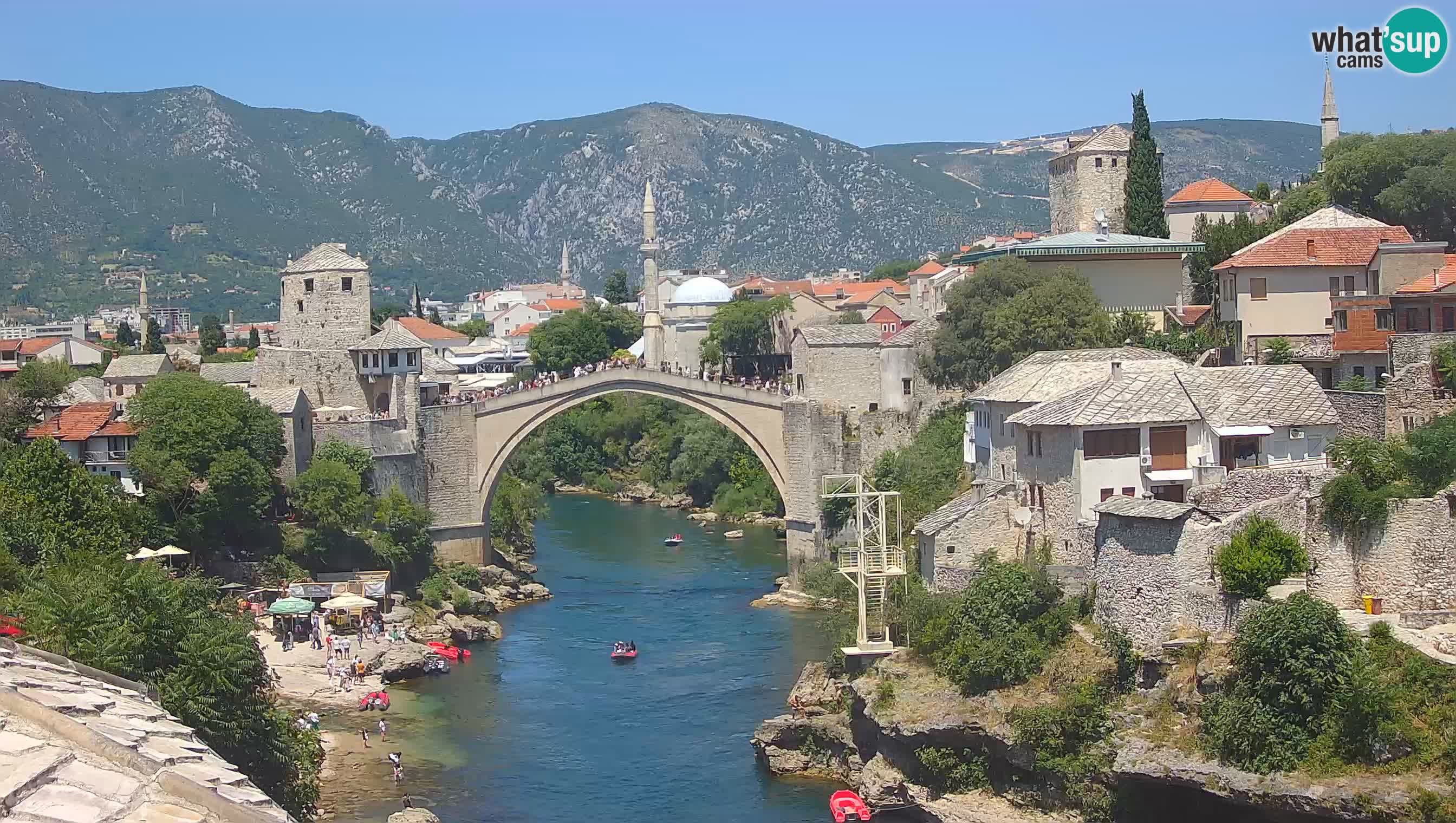 Mostar webcam – LIVE Old Bridge and Neretva river