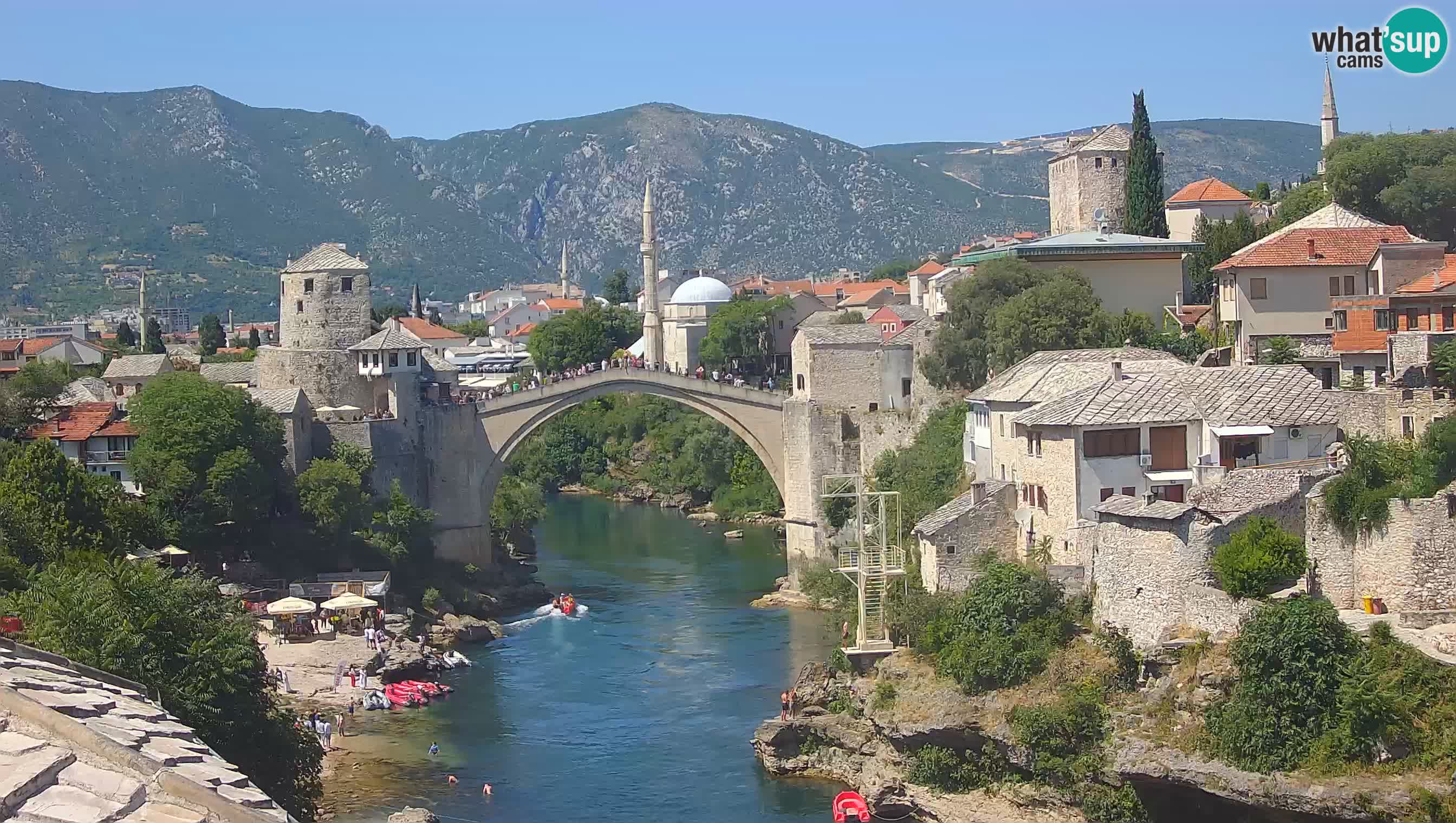 Mostar webcam – LIVE Old Bridge and Neretva river