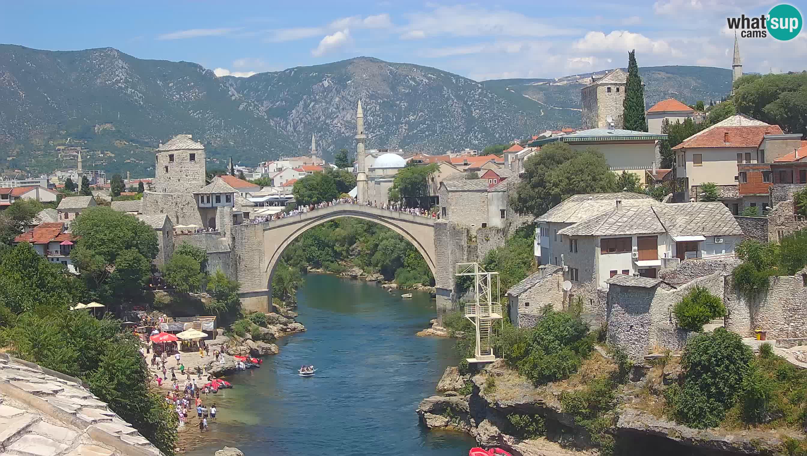 Mostar webcam – LIVE Old Bridge and Neretva river