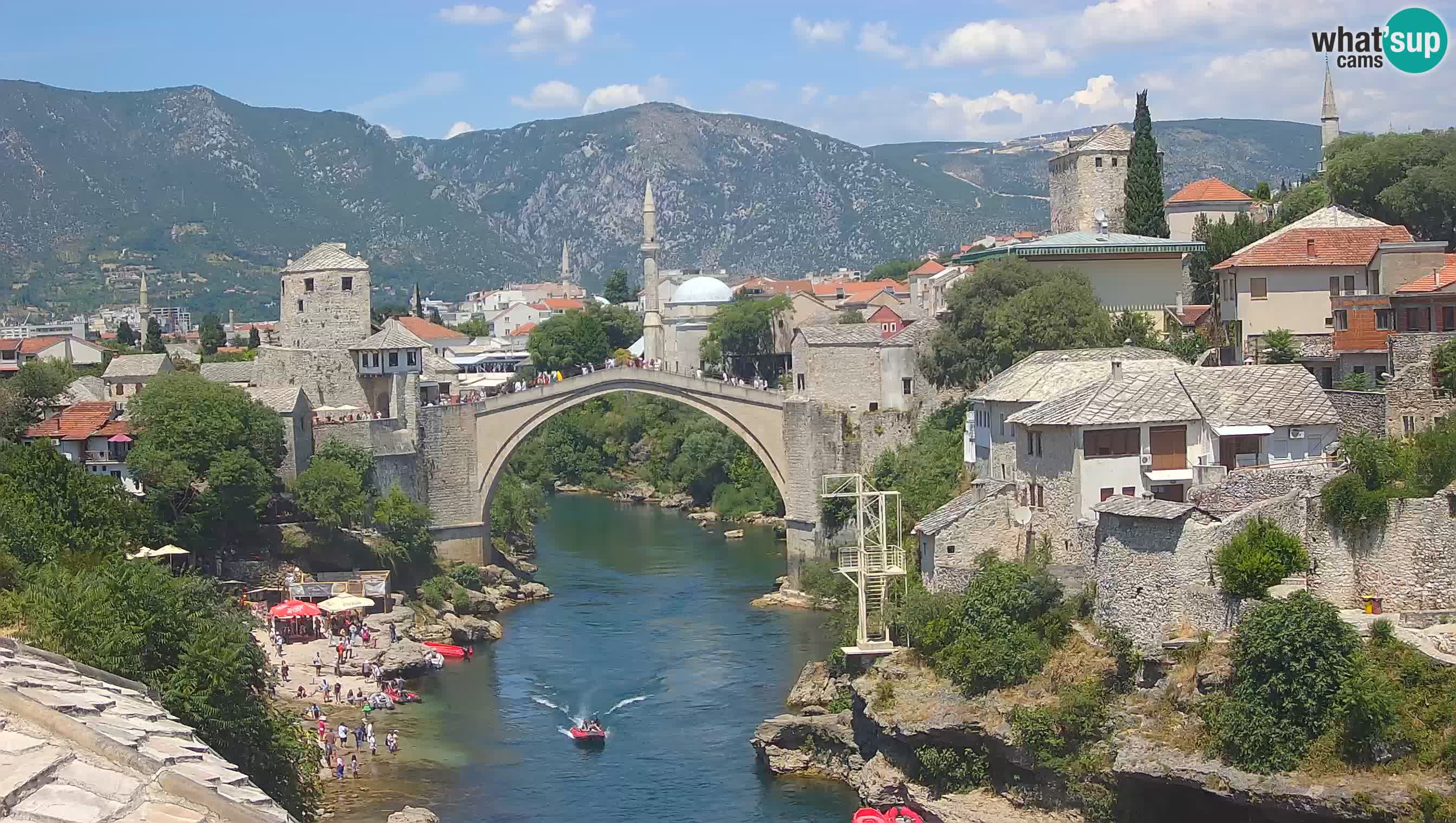 Cámara web de Mostar – El Viejo Puente sobre el río Neretva