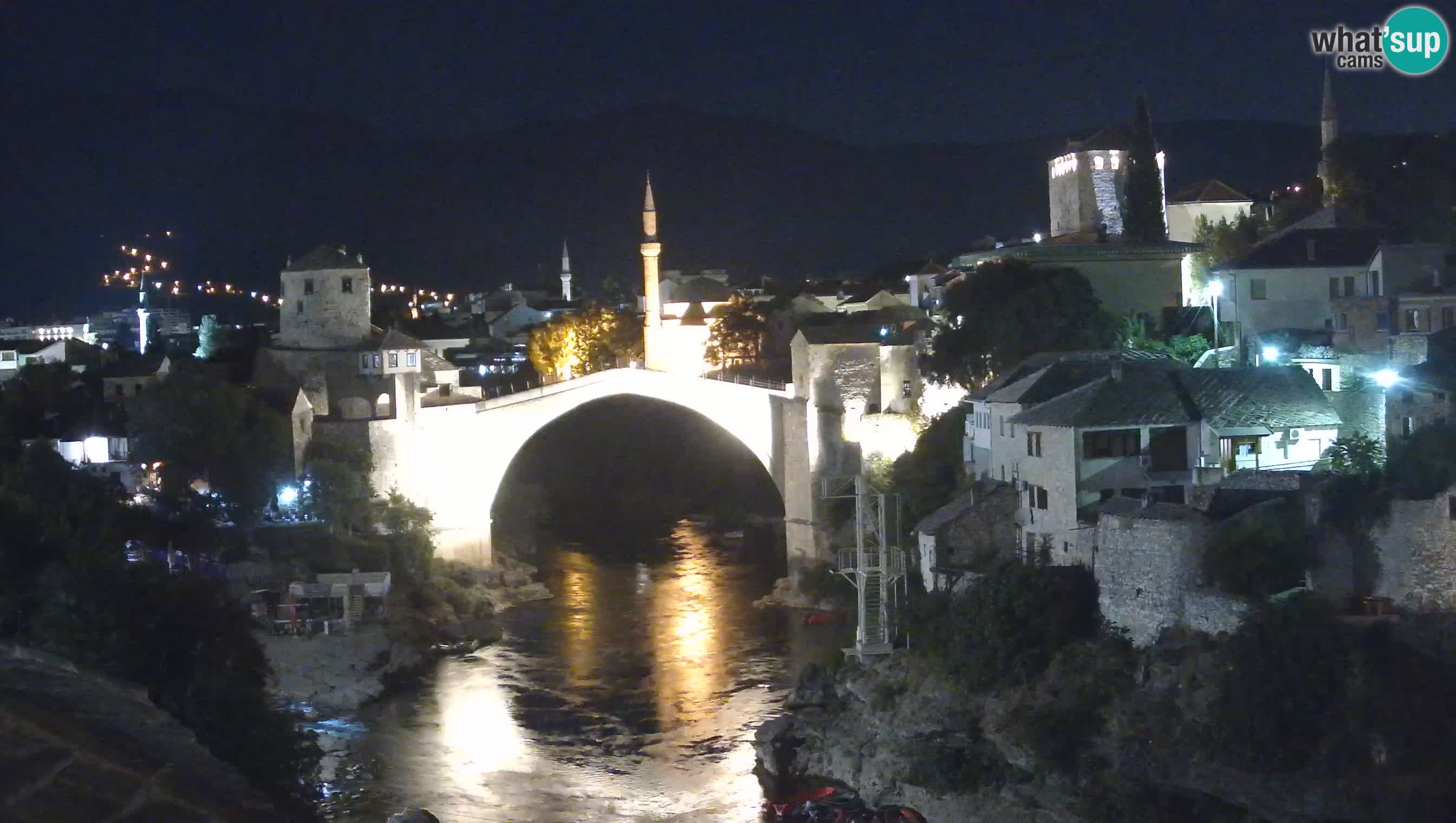 Cámara web de Mostar – El Viejo Puente sobre el río Neretva