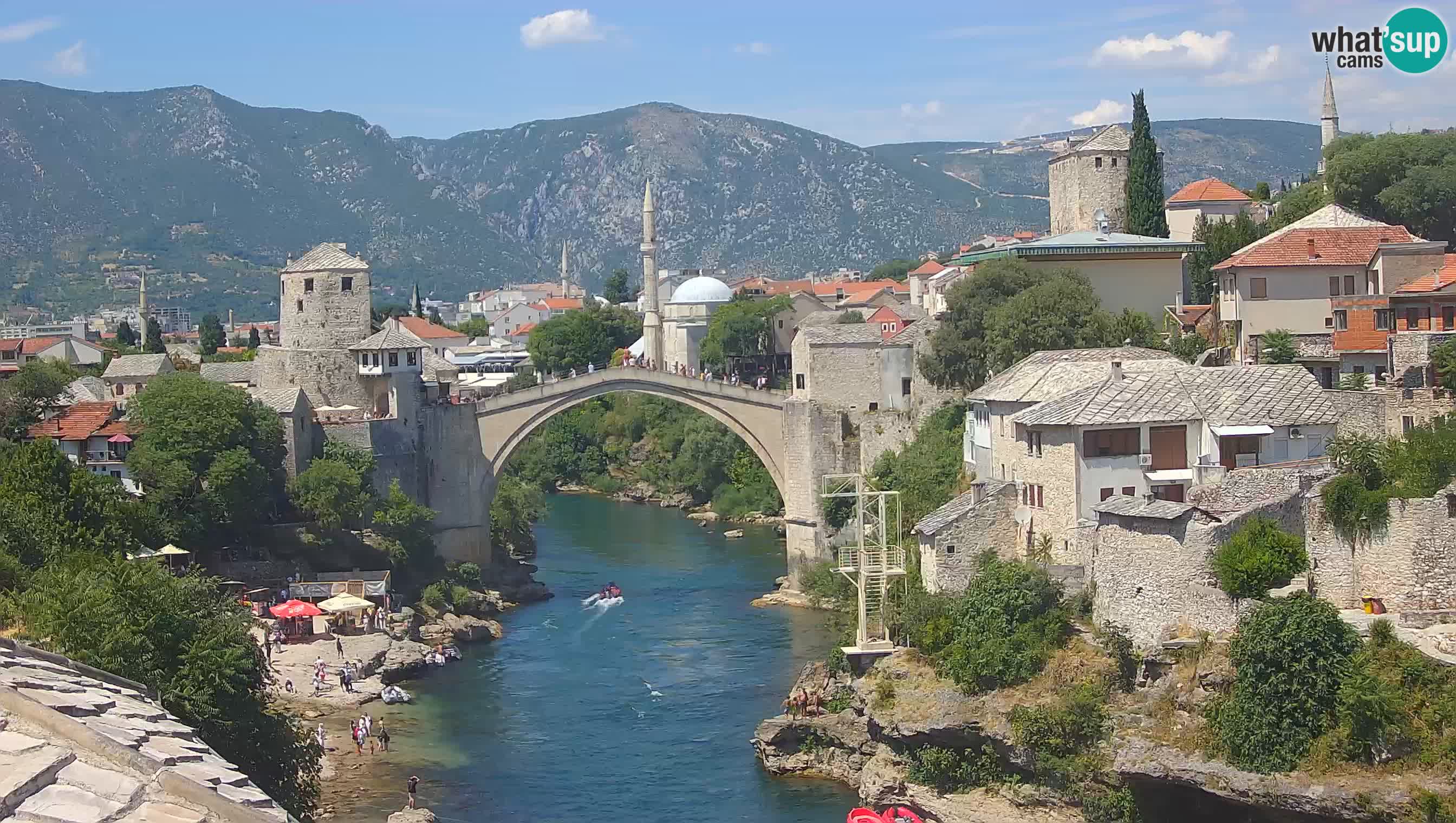 Mostar web kamera – Stari Most i rijeka Neretva – Goa Mostar