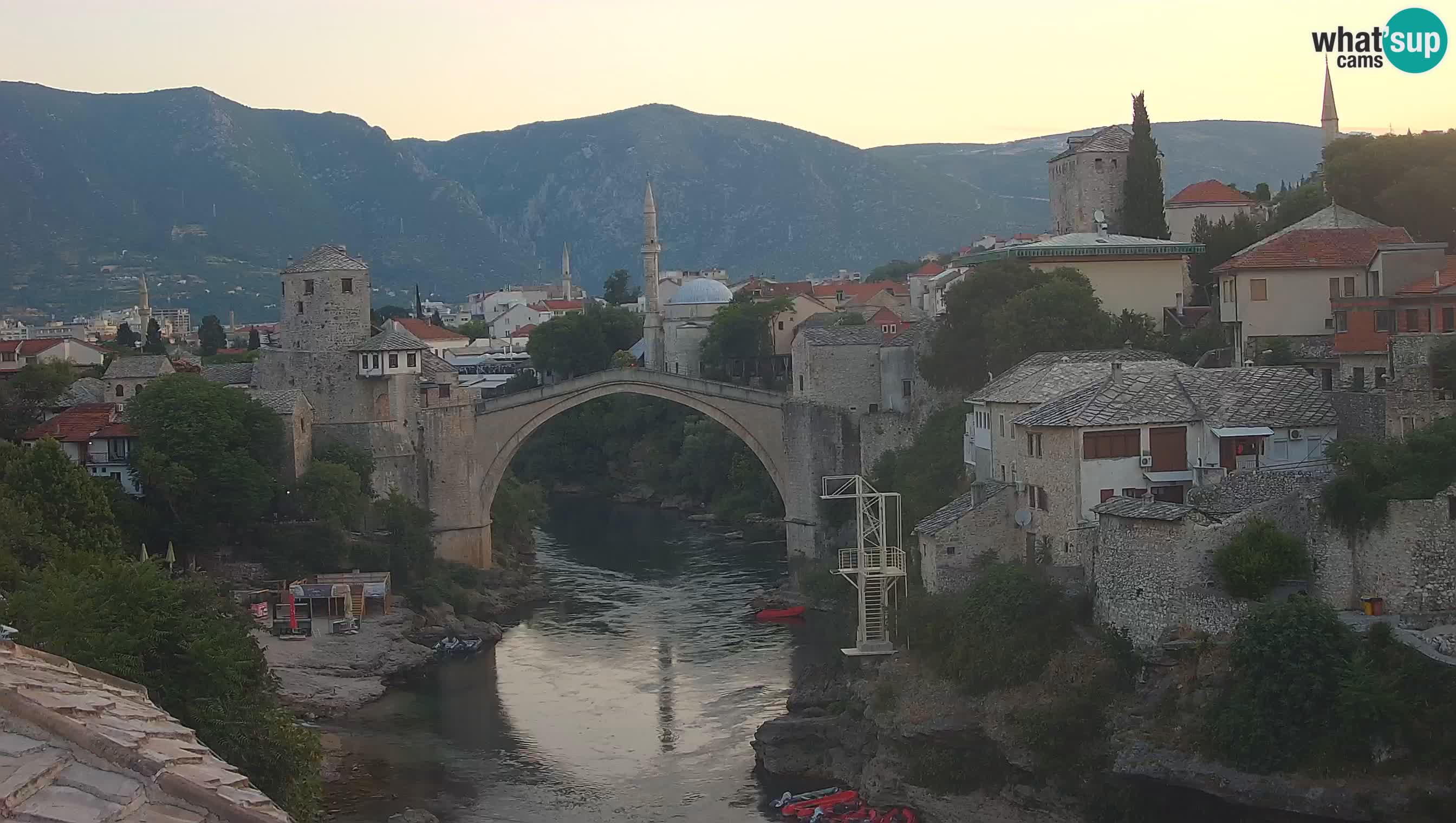 Webcam de Mostar – Le Vieux Pont sur la rivière Neretva