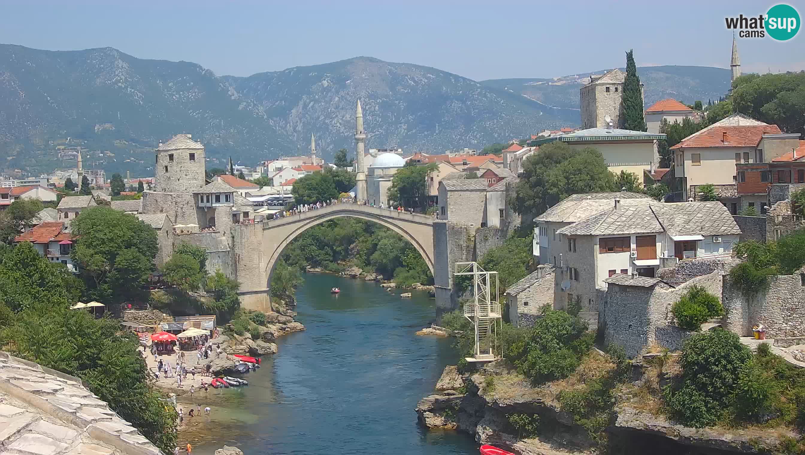 Cámara web de Mostar – El Viejo Puente sobre el río Neretva