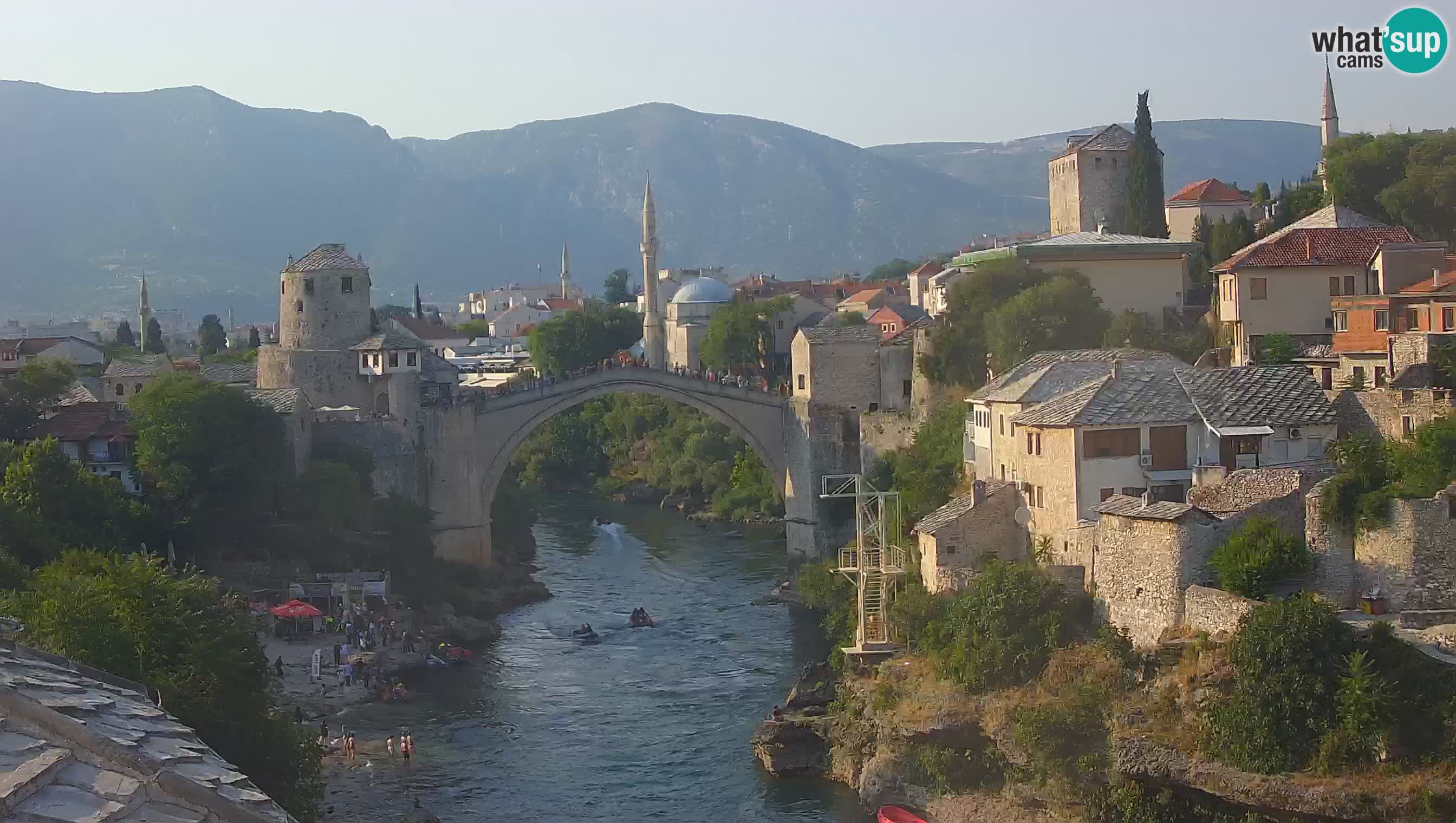 Cámara web de Mostar – El Viejo Puente sobre el río Neretva