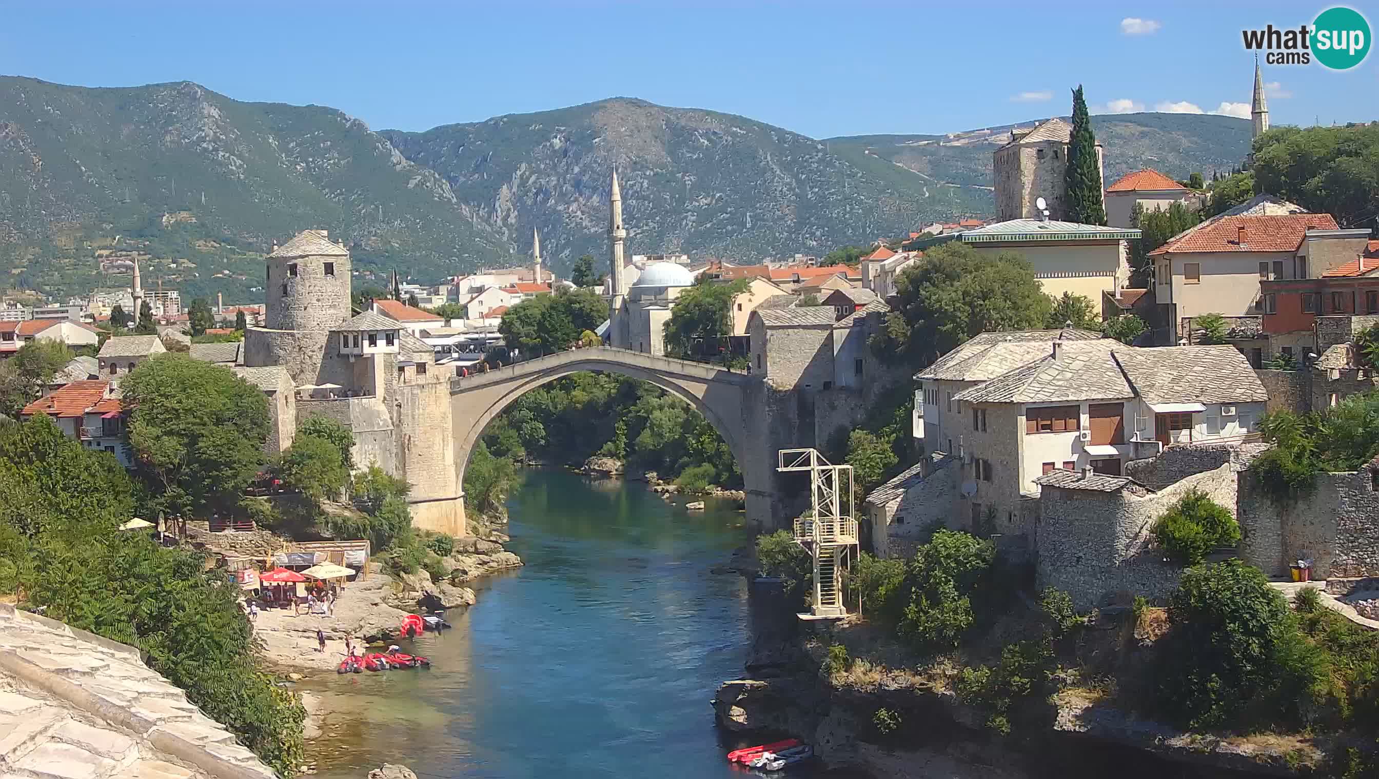 Mostar webcam – LIVE Old Bridge and Neretva river