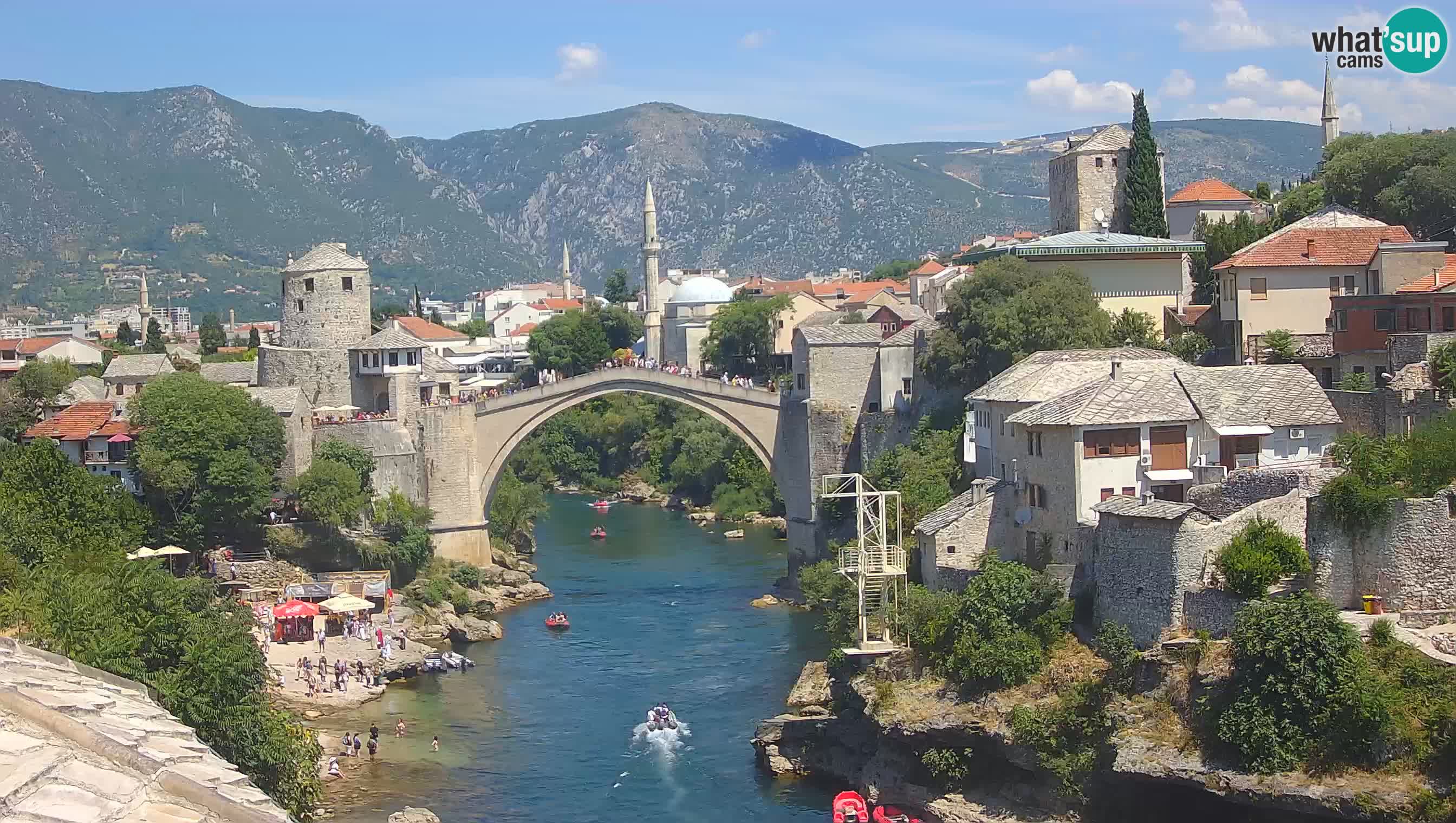 Cámara web de Mostar – El Viejo Puente sobre el río Neretva