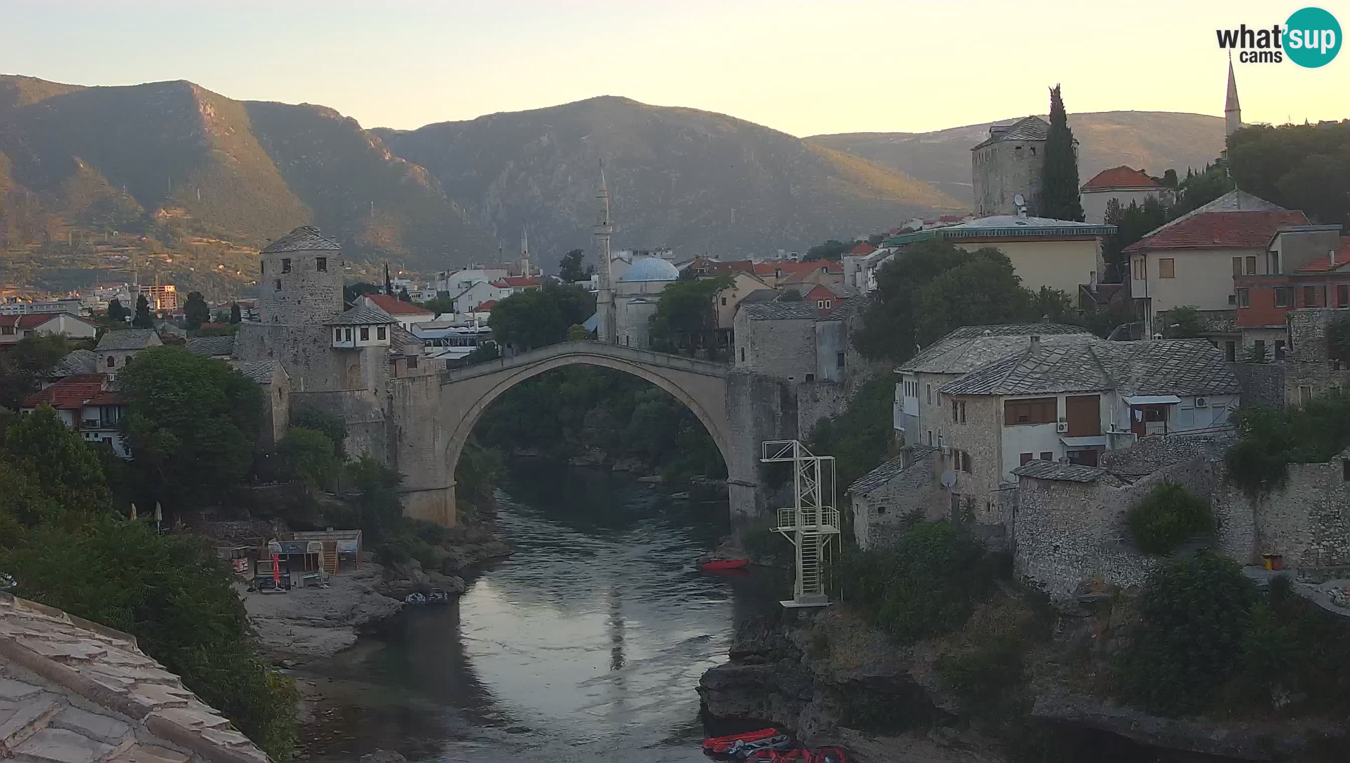 Webcam de Mostar – Le Vieux Pont sur la rivière Neretva