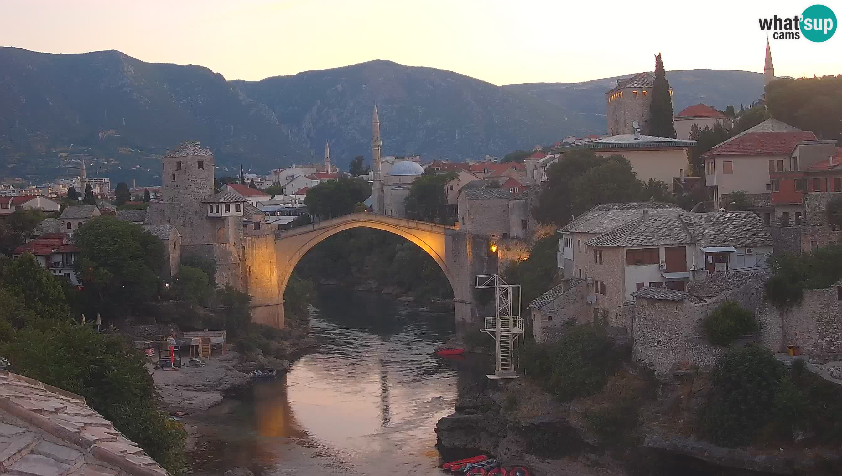 Mostar web kamera – Stari Most i rijeka Neretva – Goa Mostar