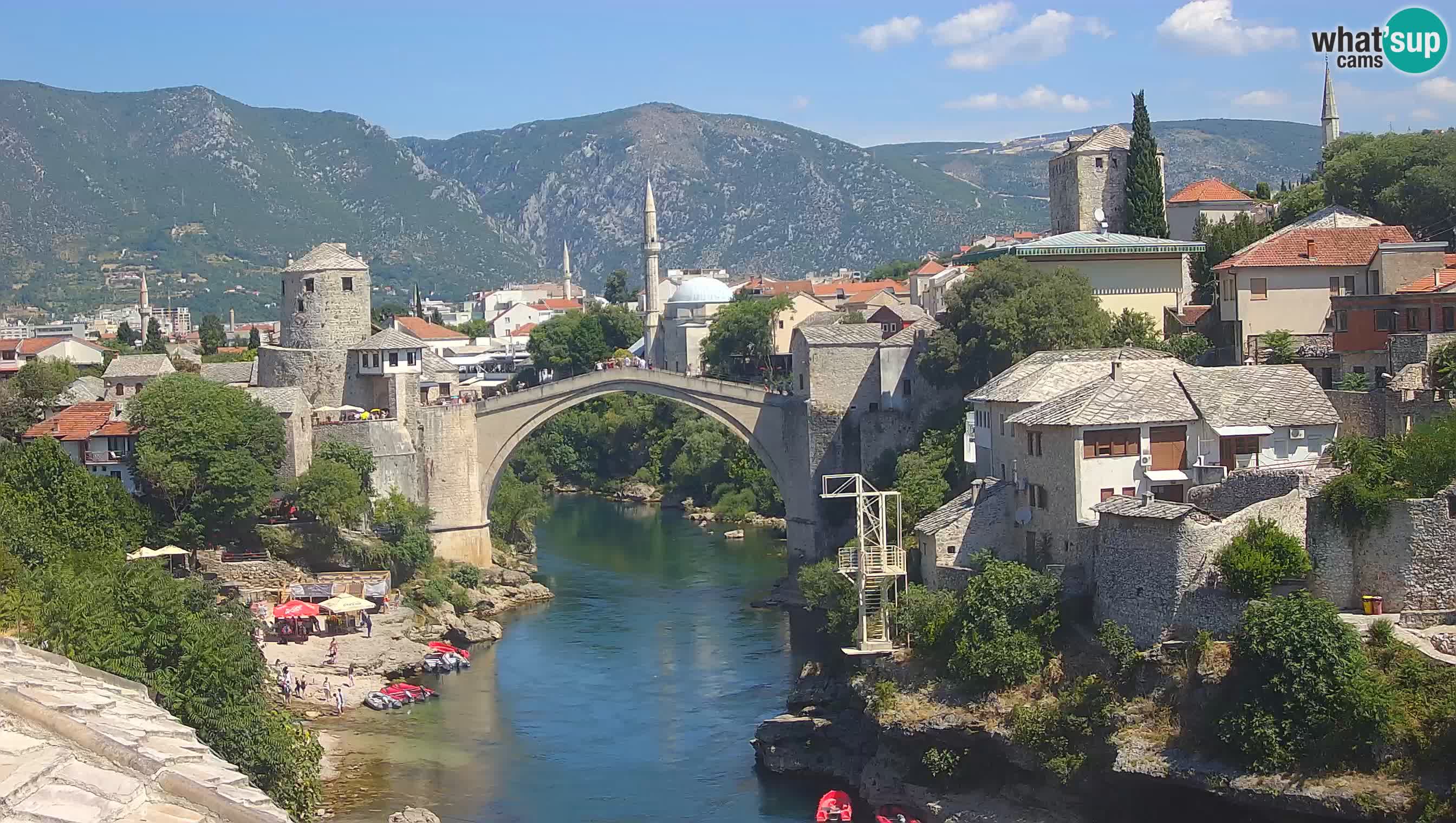Mostar web kamera – Stari Most i rijeka Neretva – Goa Mostar