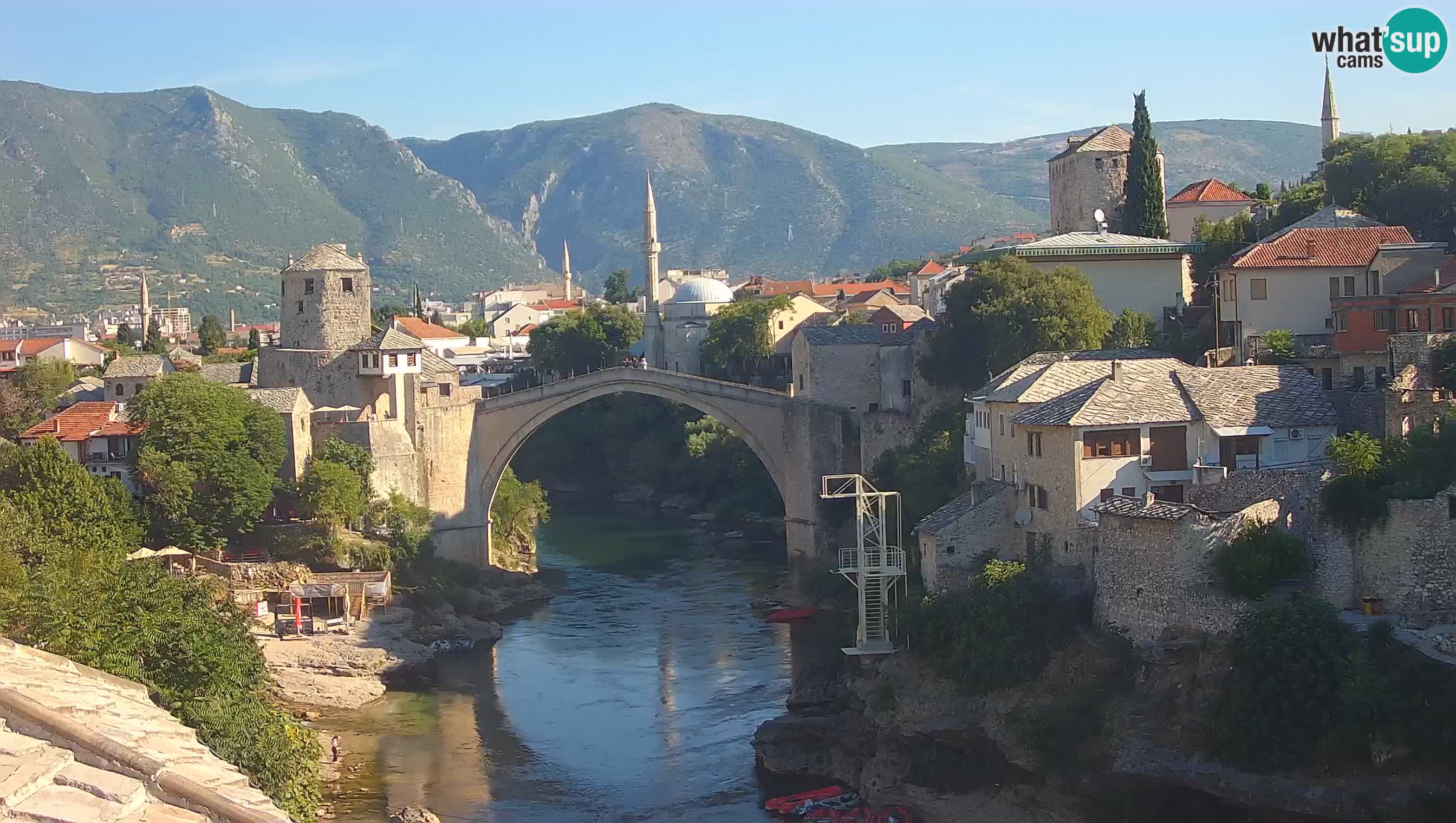 Mostar web kamera – Stari Most i rijeka Neretva – Goa Mostar