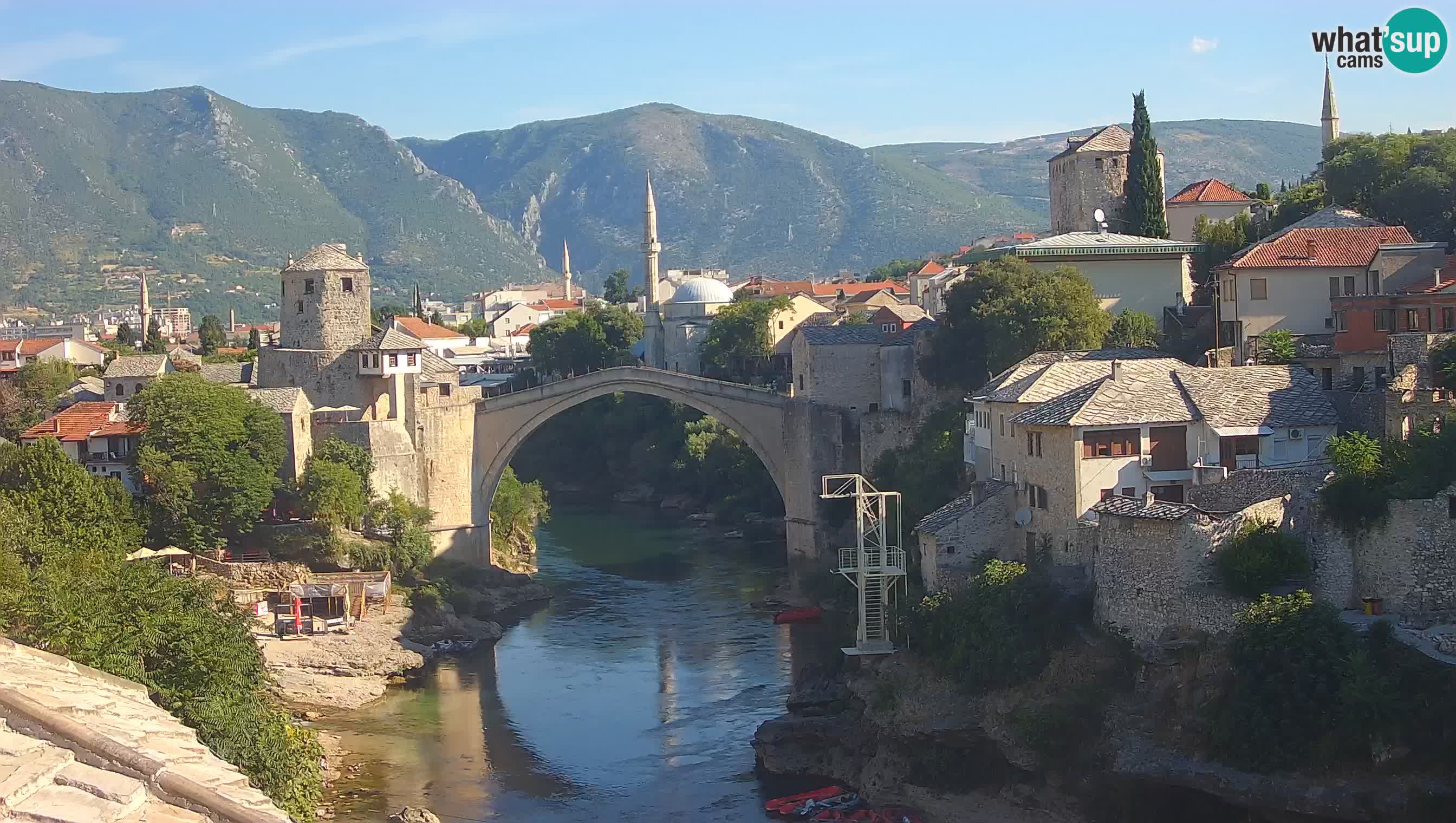 Mostar web kamera – Stari Most i rijeka Neretva – Goa Mostar