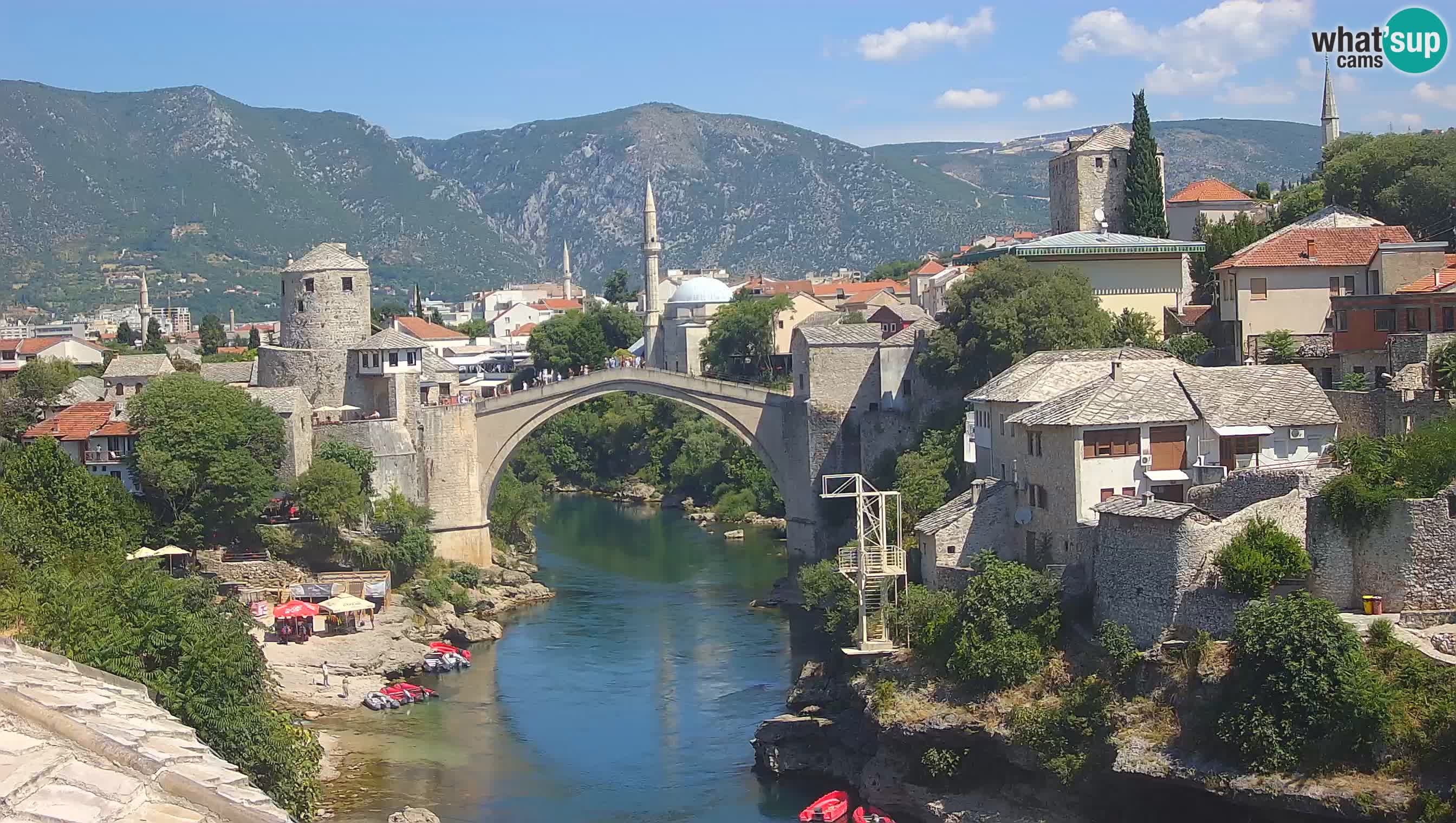Webcam Mostar – Il Ponte Vecchio sul fiume Neretva