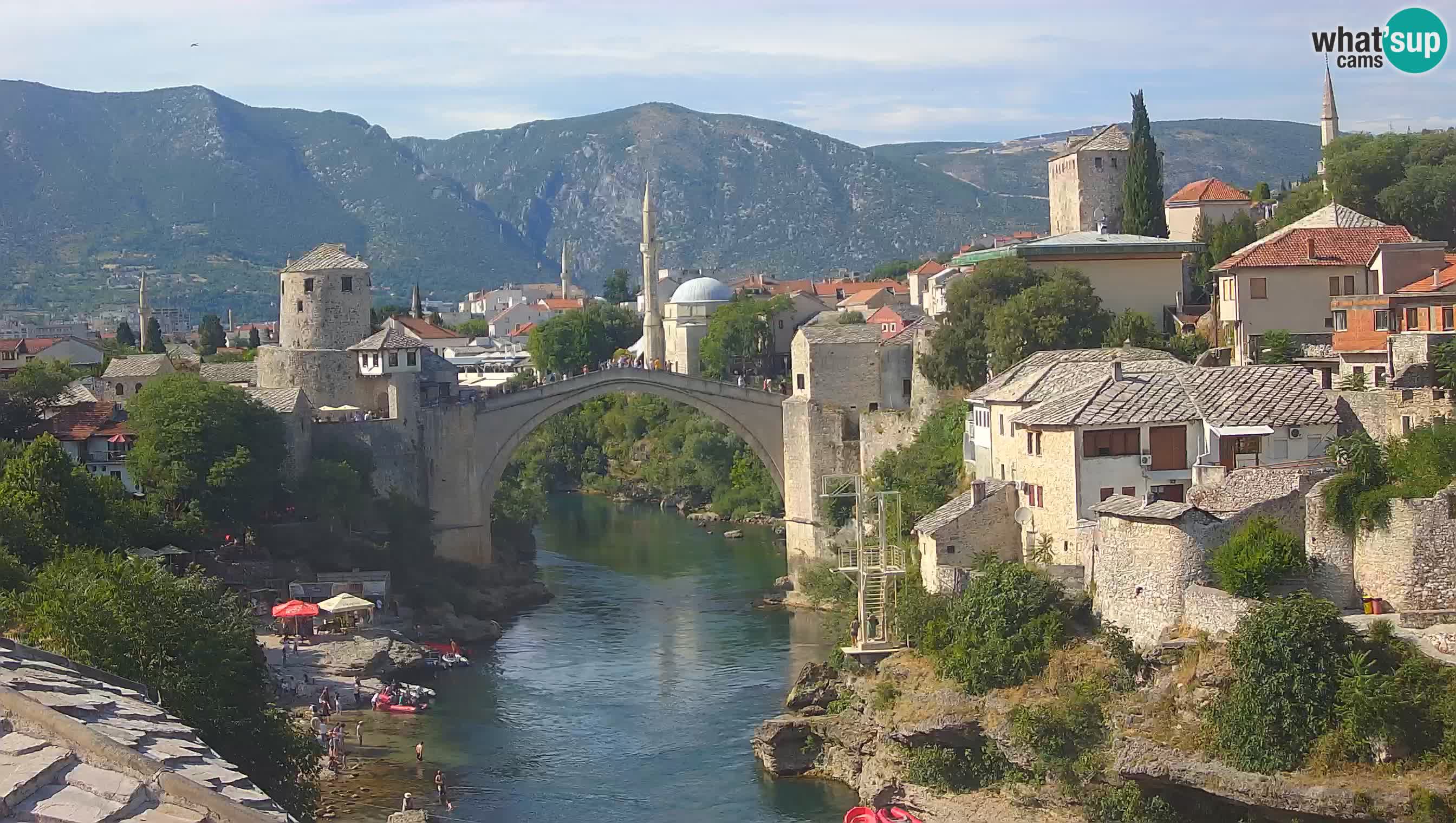 Mostar web kamera – Stari Most i rijeka Neretva – Goa Mostar