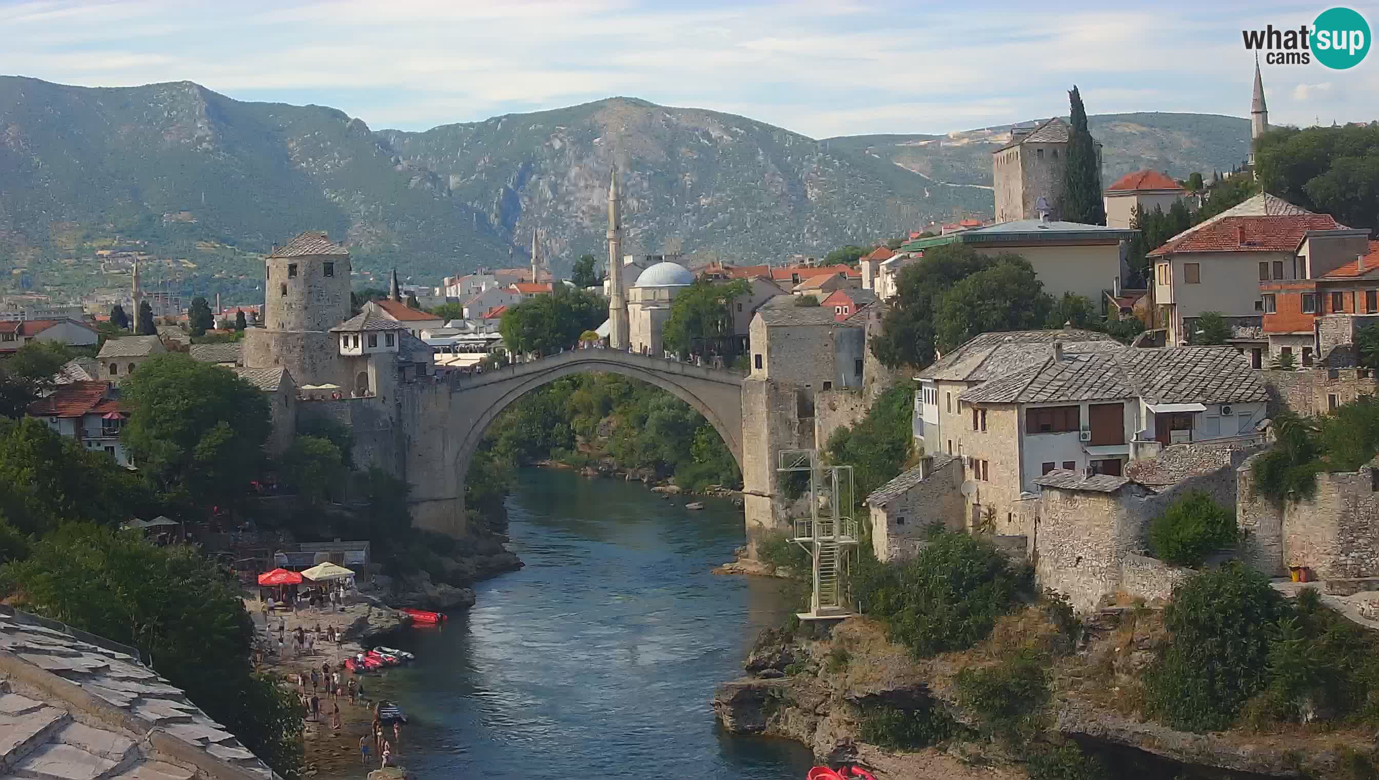 Mostar web kamera – Stari Most i rijeka Neretva – Goa Mostar