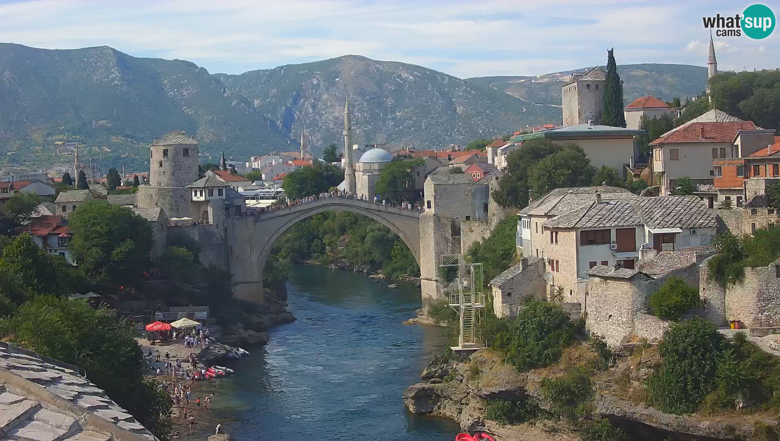 Cámara web de Mostar – El Viejo Puente sobre el río Neretva