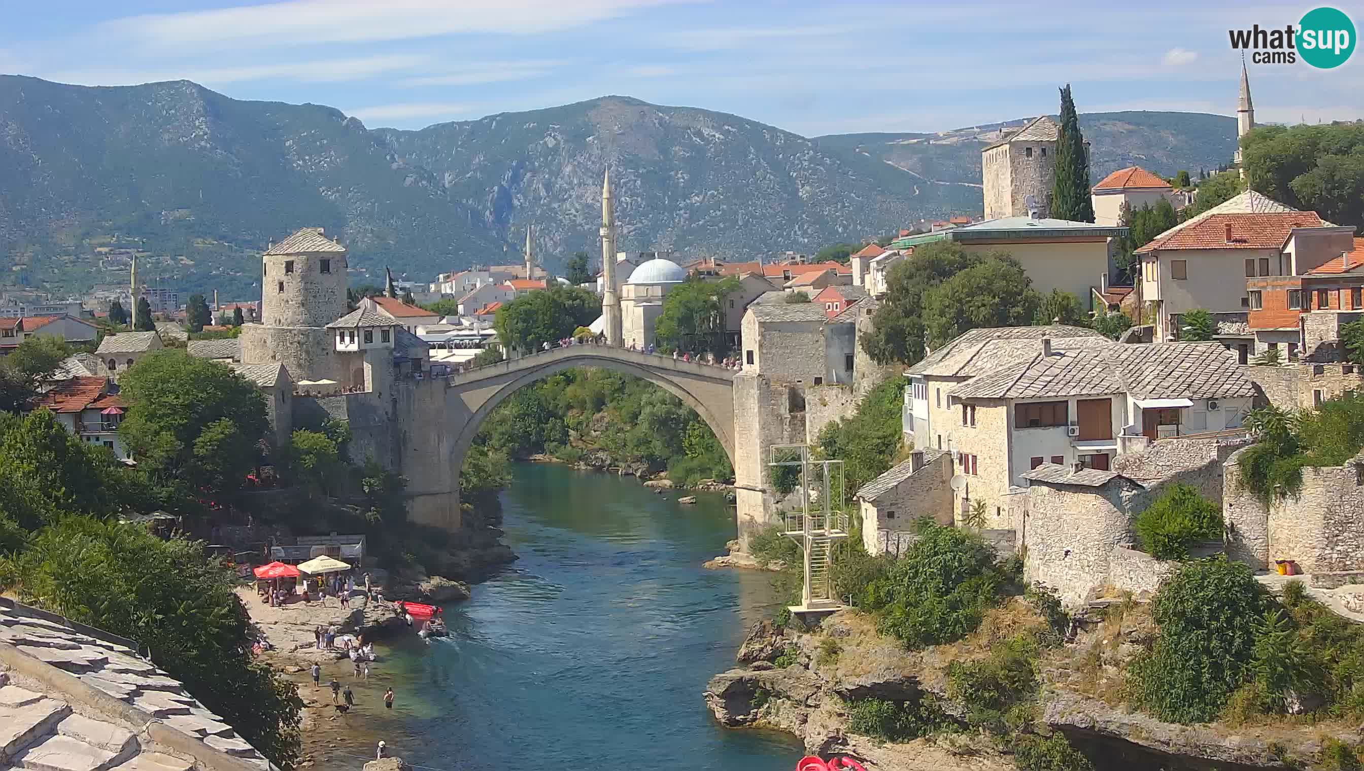 Mostar webcam – LIVE Old Bridge and Neretva river