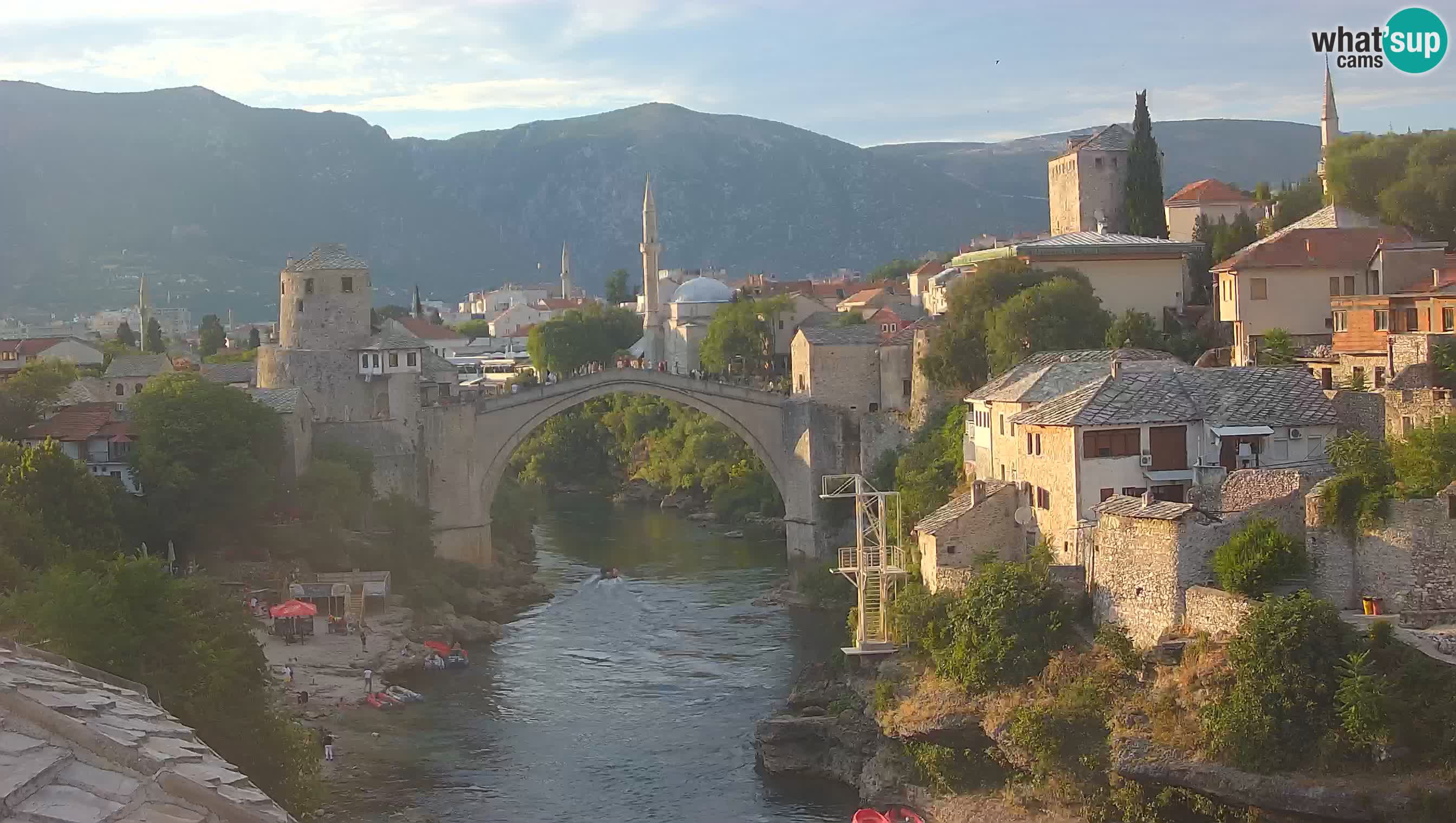 Webcam de Mostar – Le Vieux Pont sur la rivière Neretva
