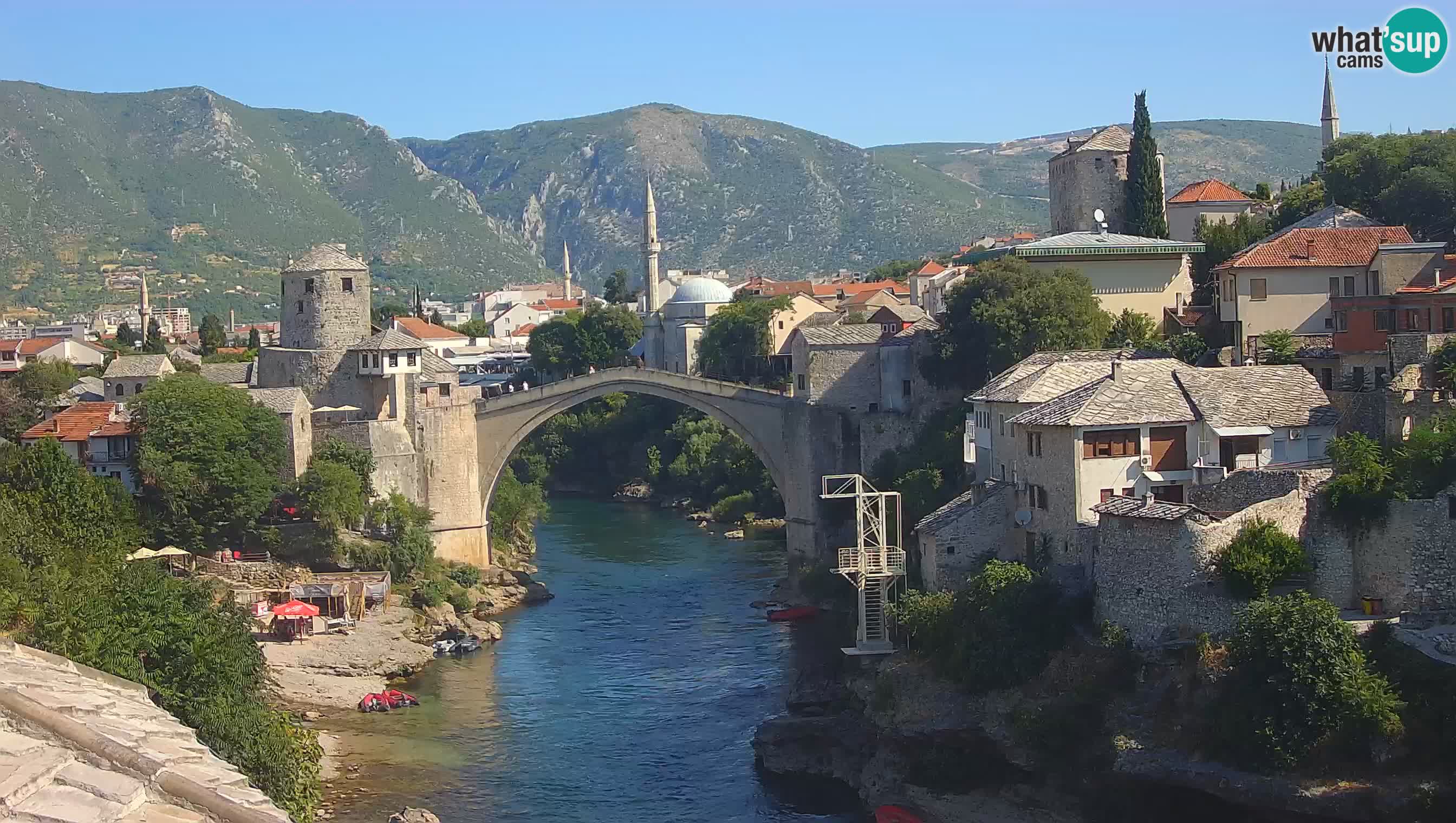 Spletna kamera Mostar – Stari Most in reka Neretva