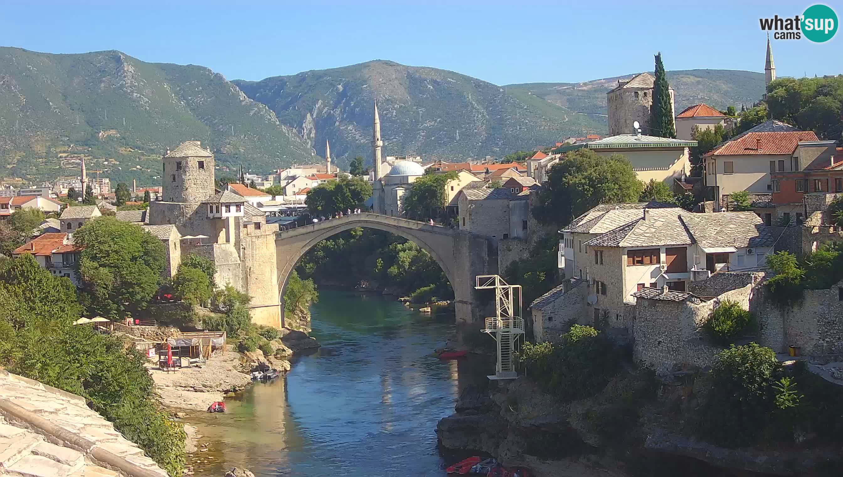 Cámara web de Mostar – El Viejo Puente sobre el río Neretva