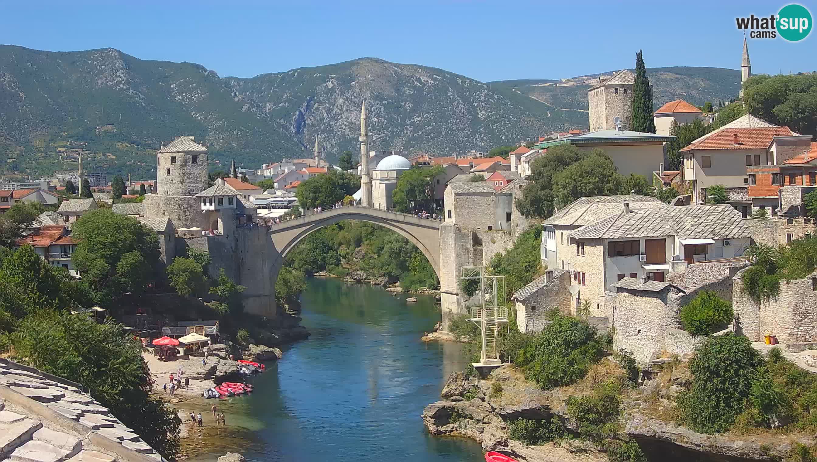 Mostar web kamera – Stari Most i rijeka Neretva – Goa Mostar