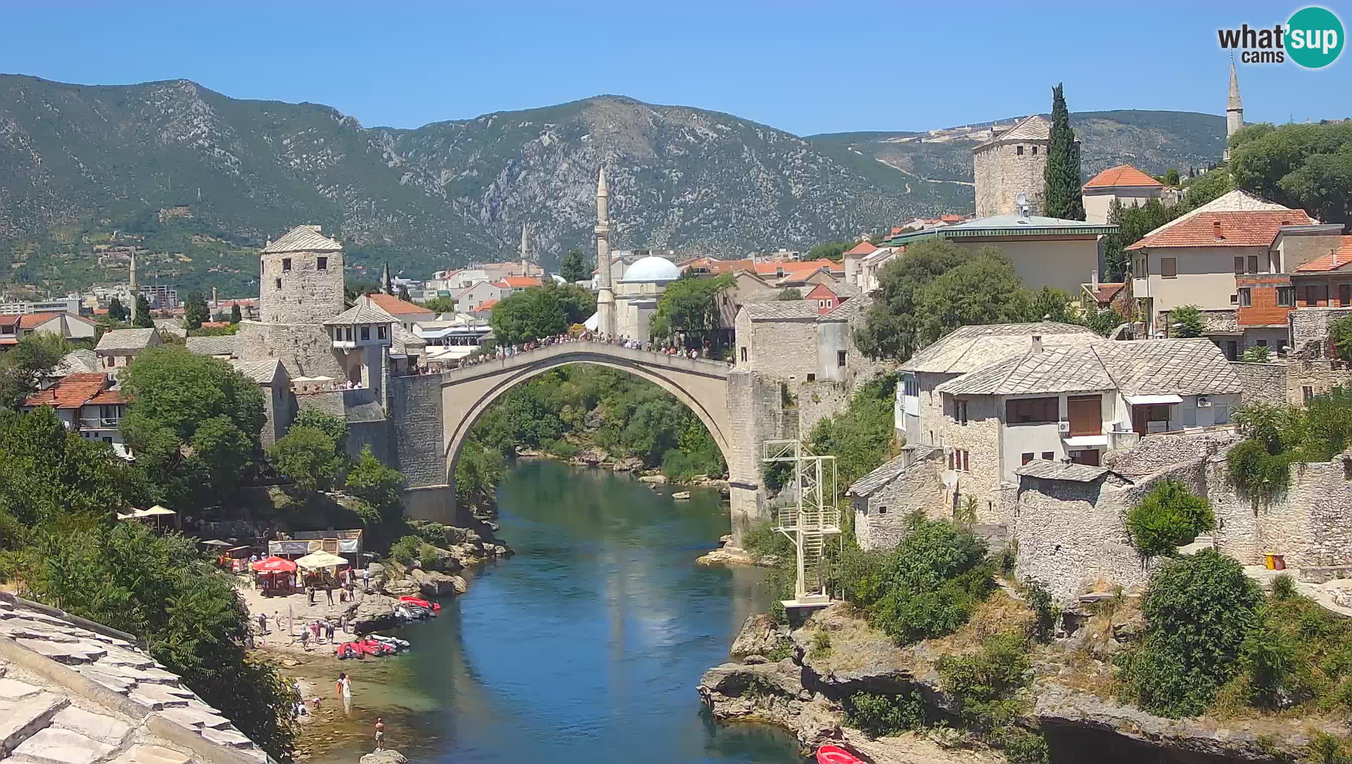 Webcam Mostar – Il Ponte Vecchio sul fiume Neretva
