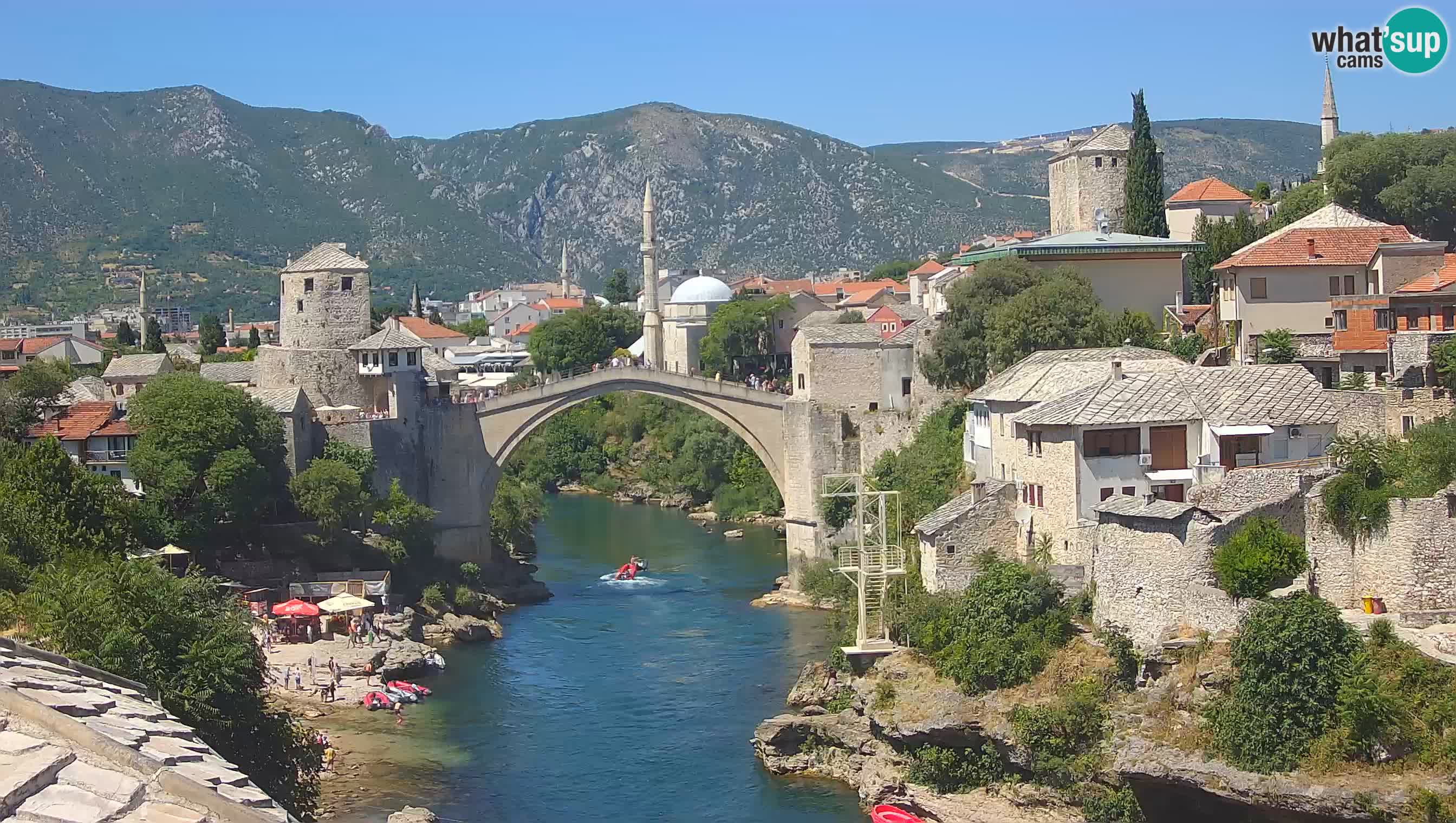 Webcam Mostar – Il Ponte Vecchio sul fiume Neretva