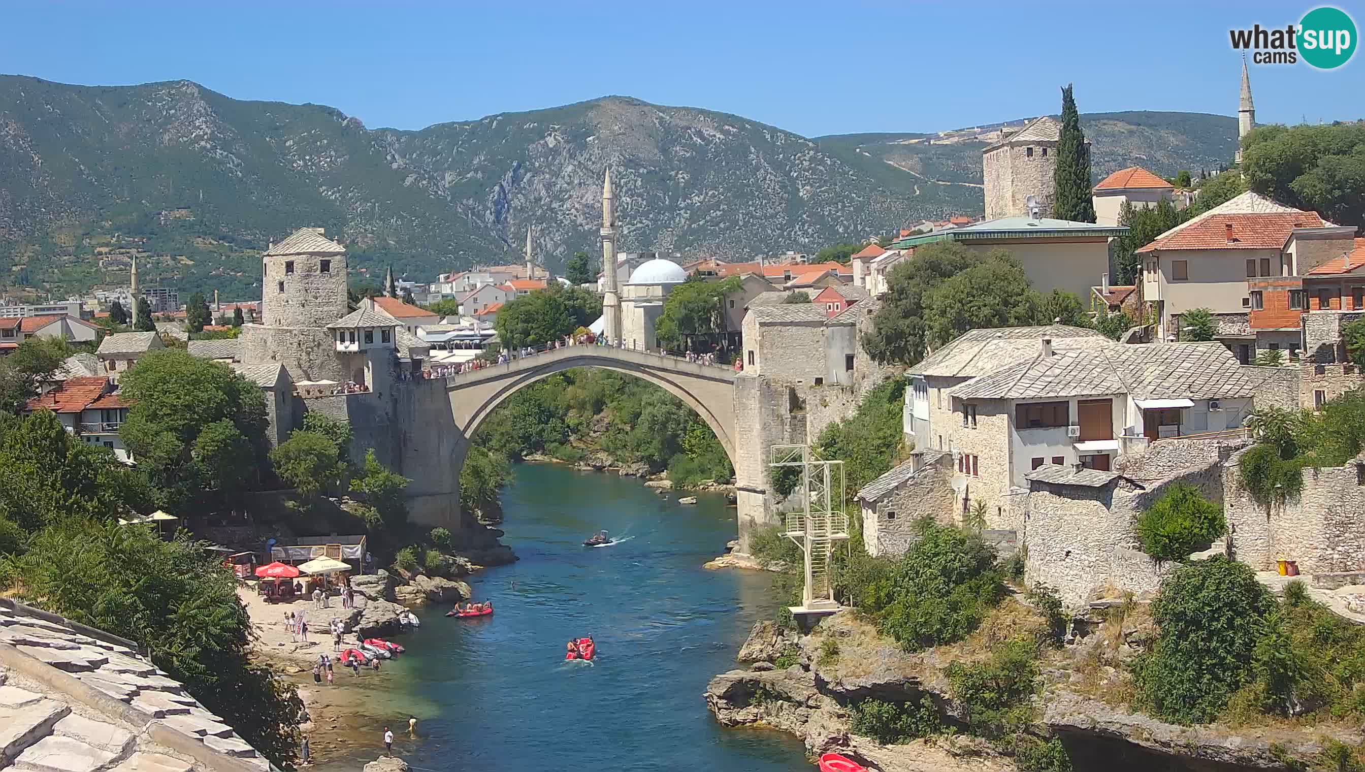Mostar web kamera – Stari Most i rijeka Neretva – Goa Mostar