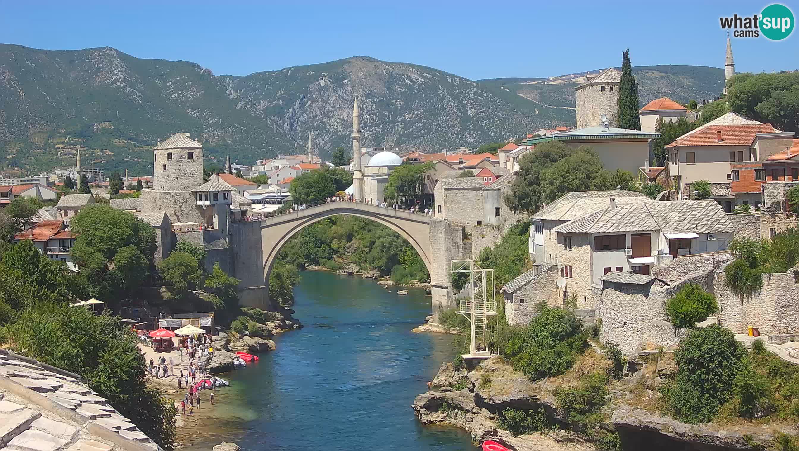 Mostar web kamera – Stari Most i rijeka Neretva – Goa Mostar