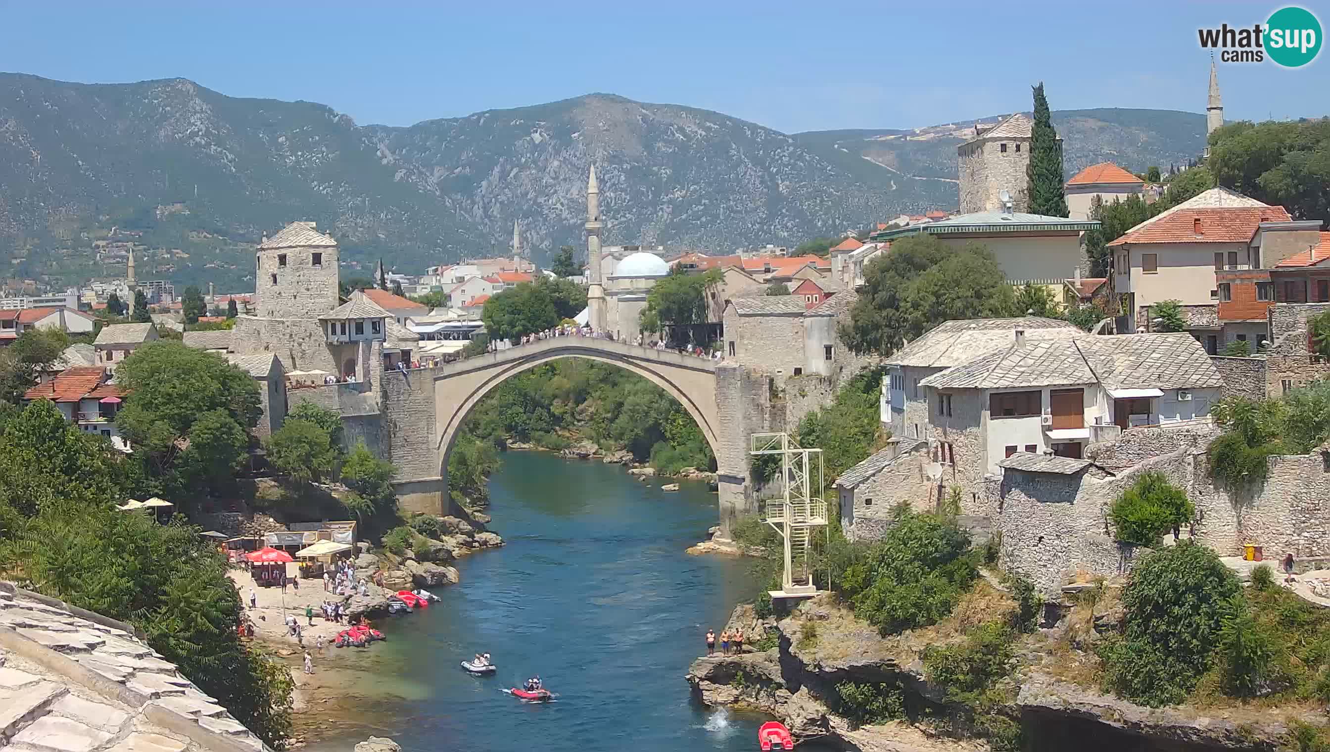 Mostar webcam – LIVE Old Bridge and Neretva river