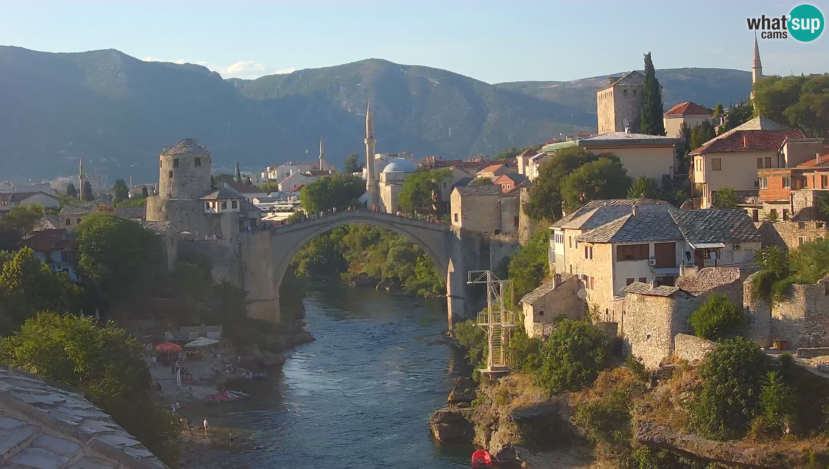 Webcam de Mostar – Le Vieux Pont sur la rivière Neretva