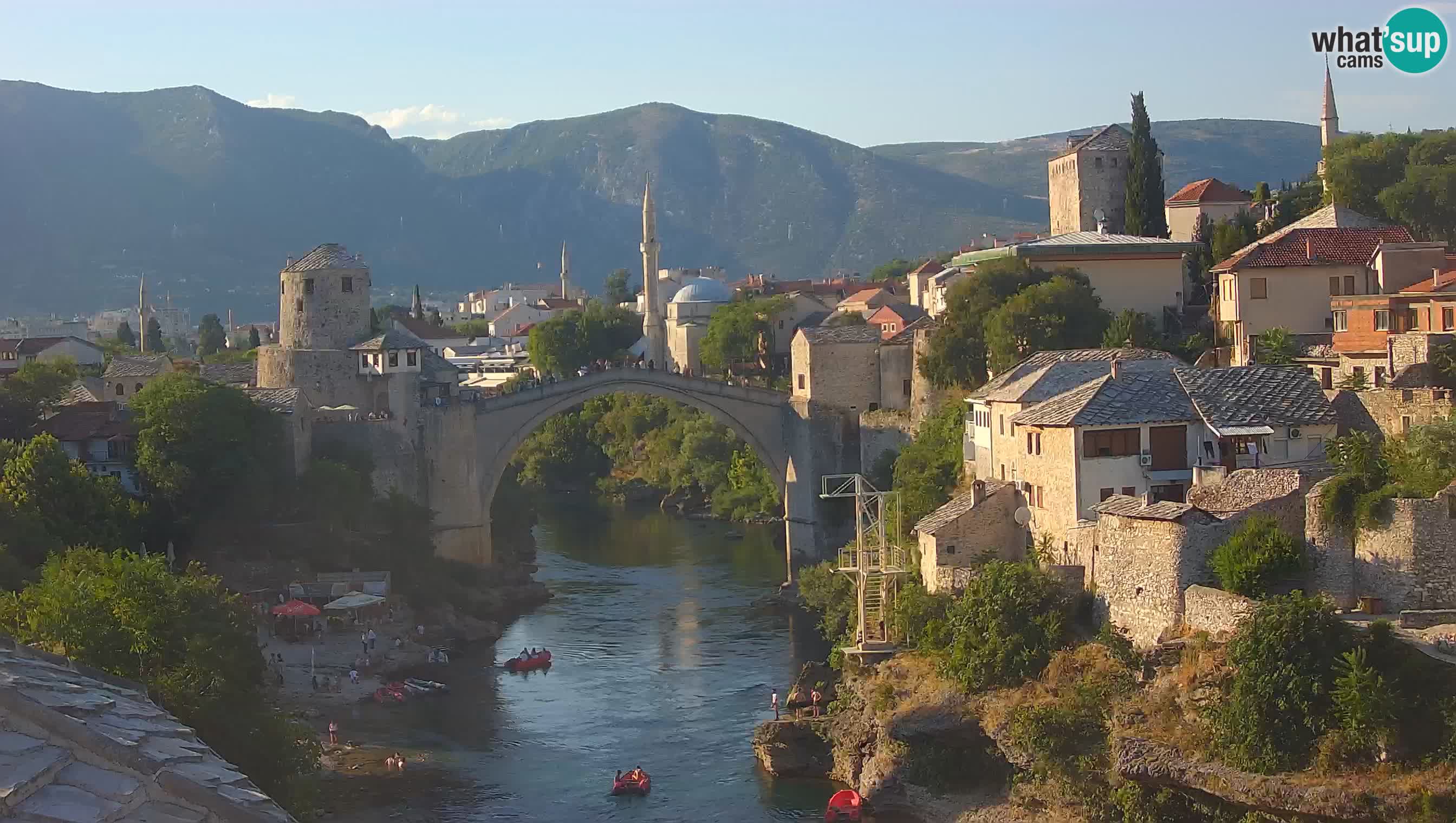 Cámara web de Mostar – El Viejo Puente sobre el río Neretva
