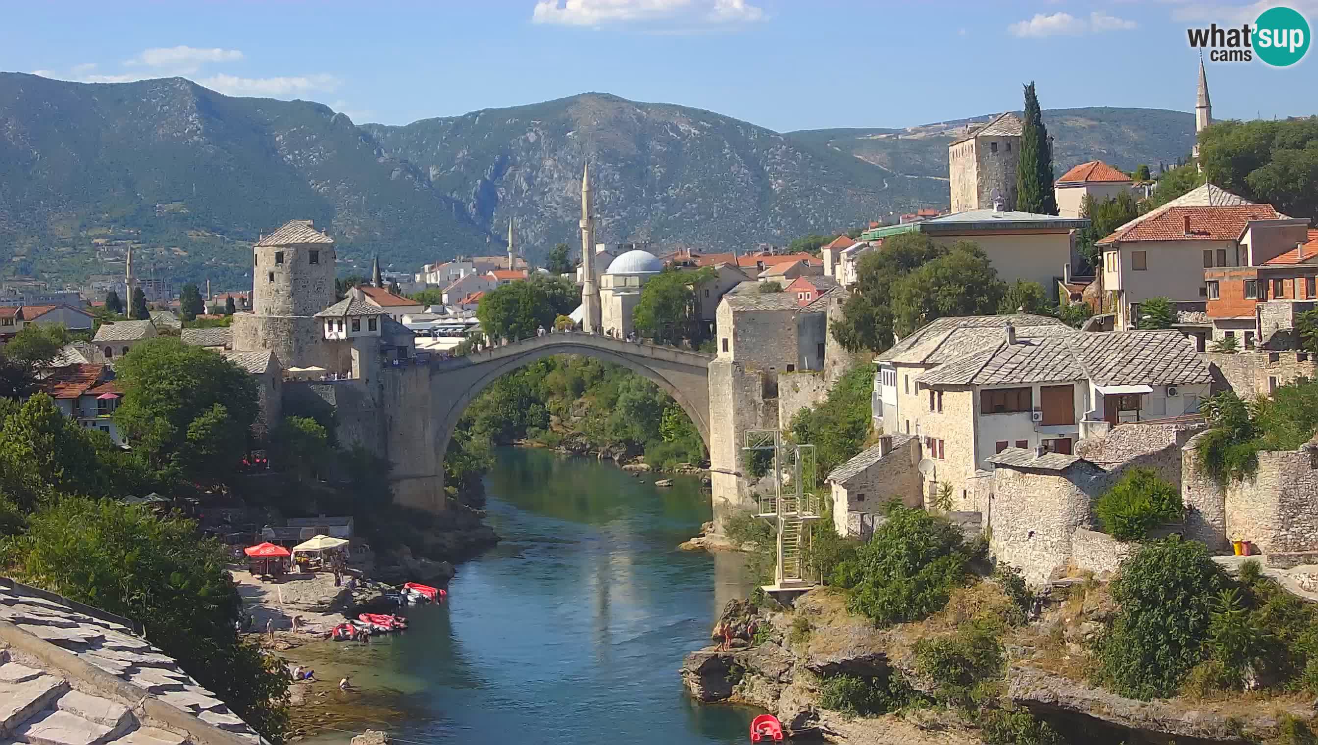 Cámara web de Mostar – El Viejo Puente sobre el río Neretva