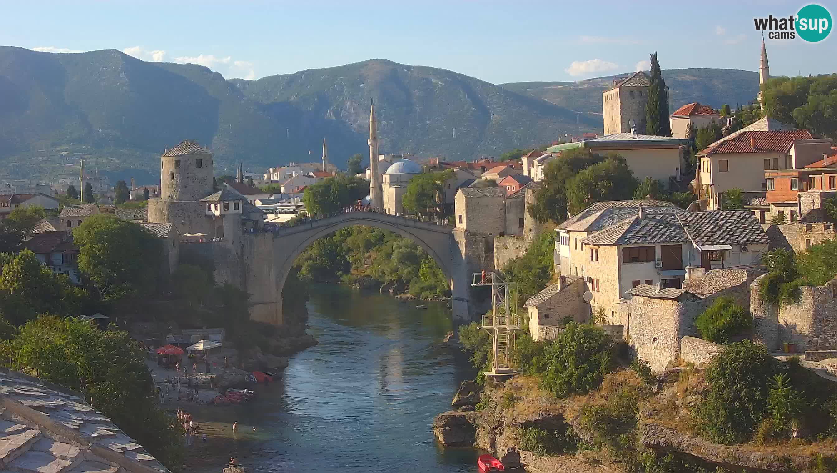 Cámara web de Mostar – El Viejo Puente sobre el río Neretva