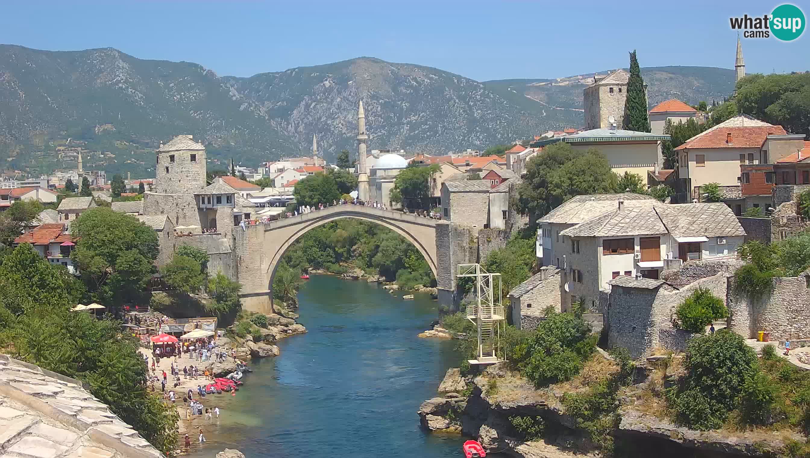 Mostar web kamera – Stari Most i rijeka Neretva – Goa Mostar