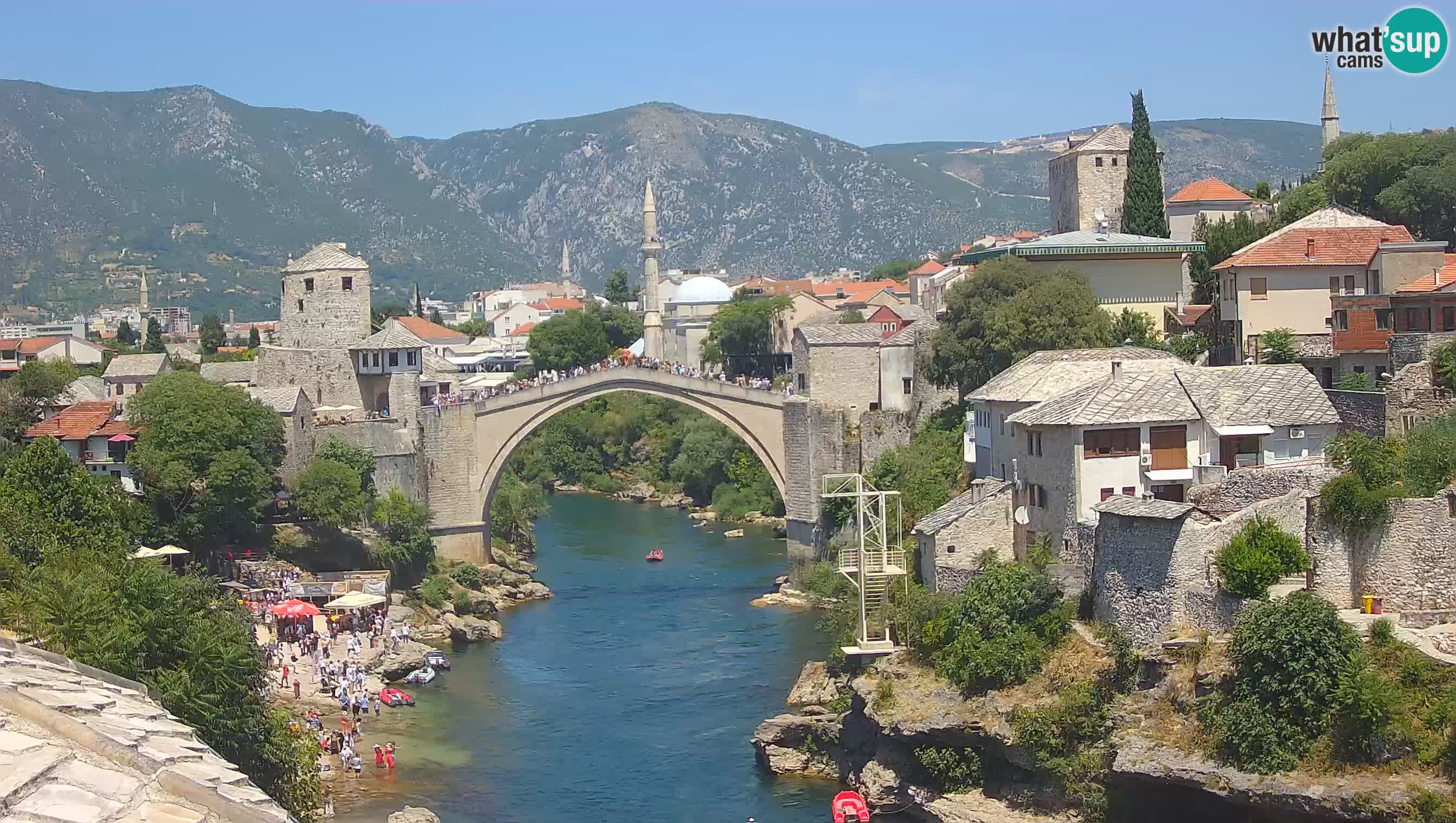 Webcam Mostar – Il Ponte Vecchio sul fiume Neretva