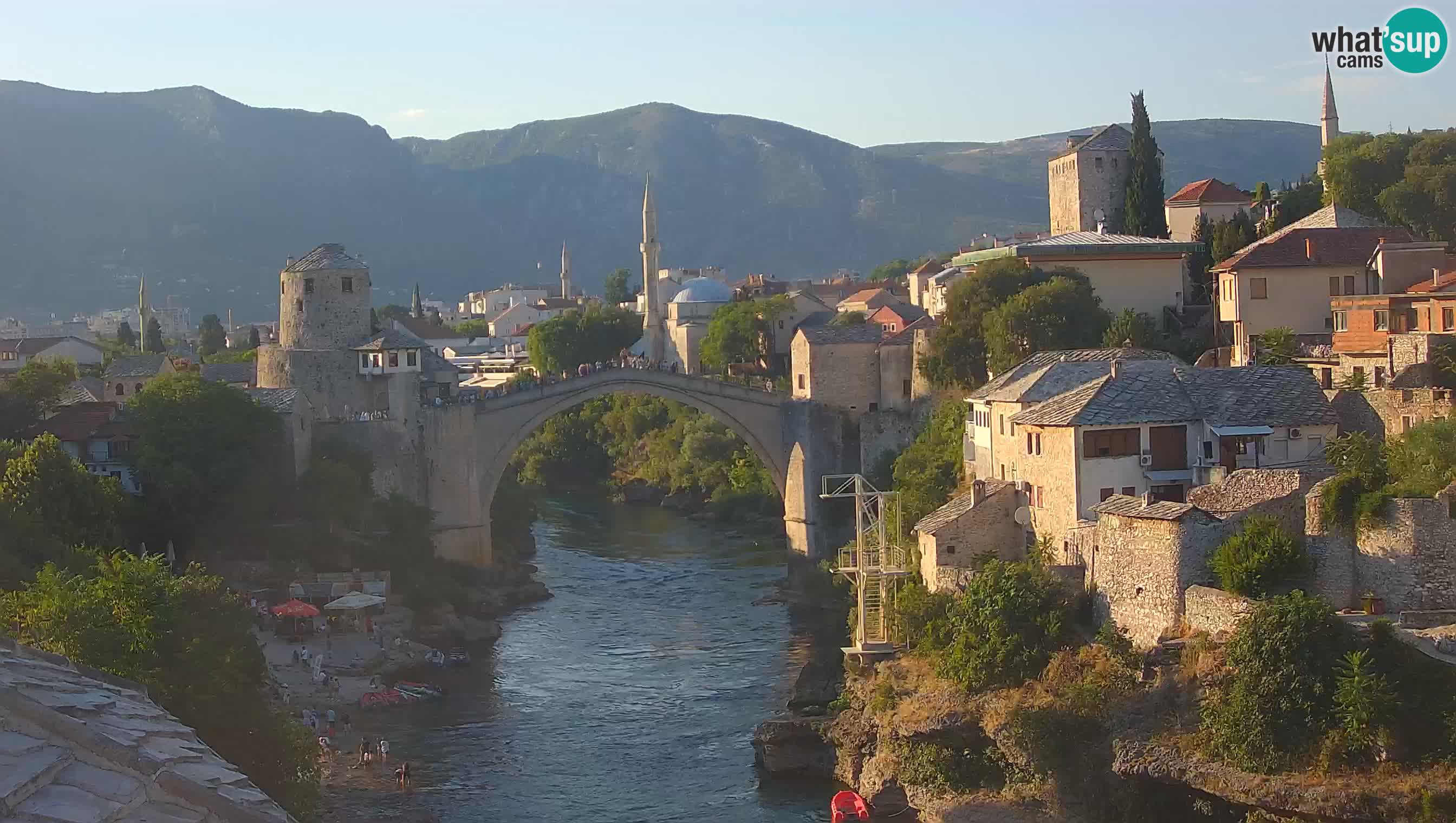 Webcam de Mostar – Le Vieux Pont sur la rivière Neretva