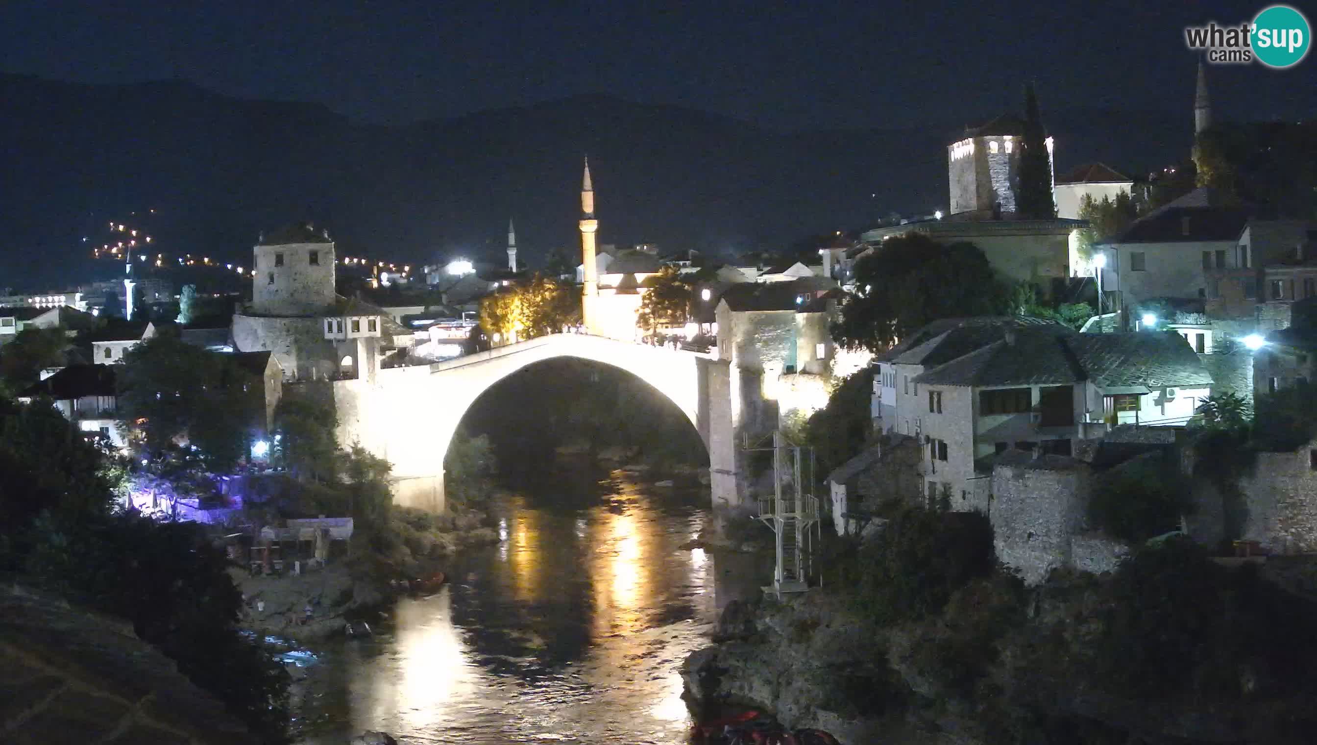 Webcam de Mostar – Le Vieux Pont sur la rivière Neretva