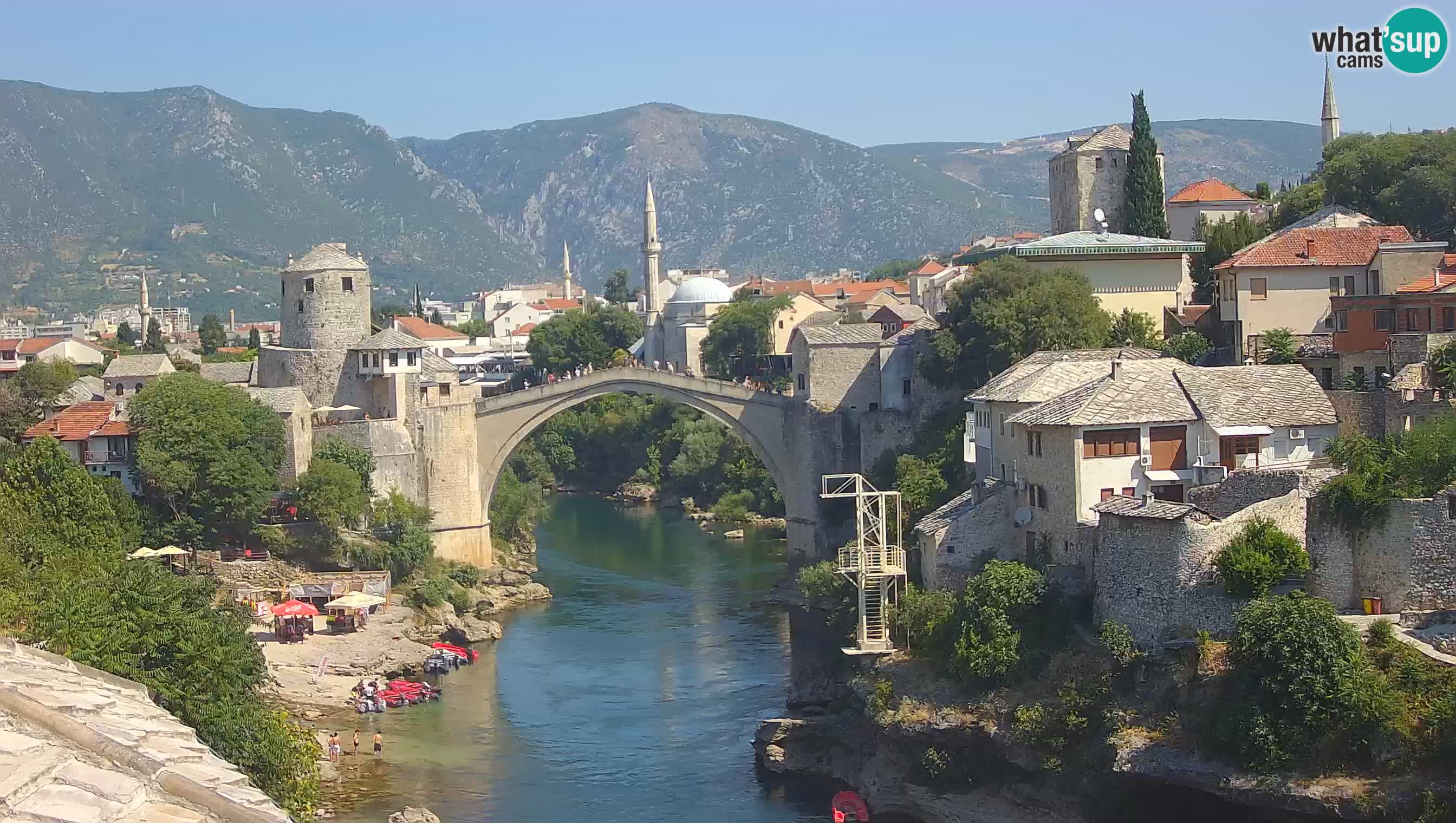 Cámara web de Mostar – El Viejo Puente sobre el río Neretva