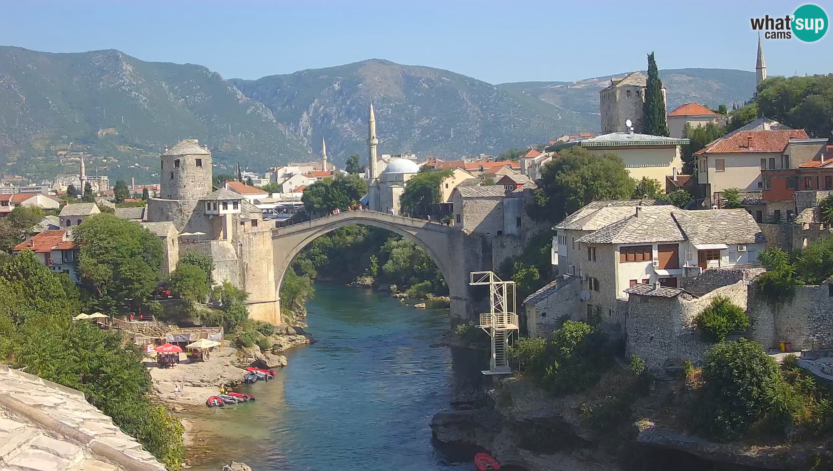Spletna kamera Mostar – Stari Most in reka Neretva