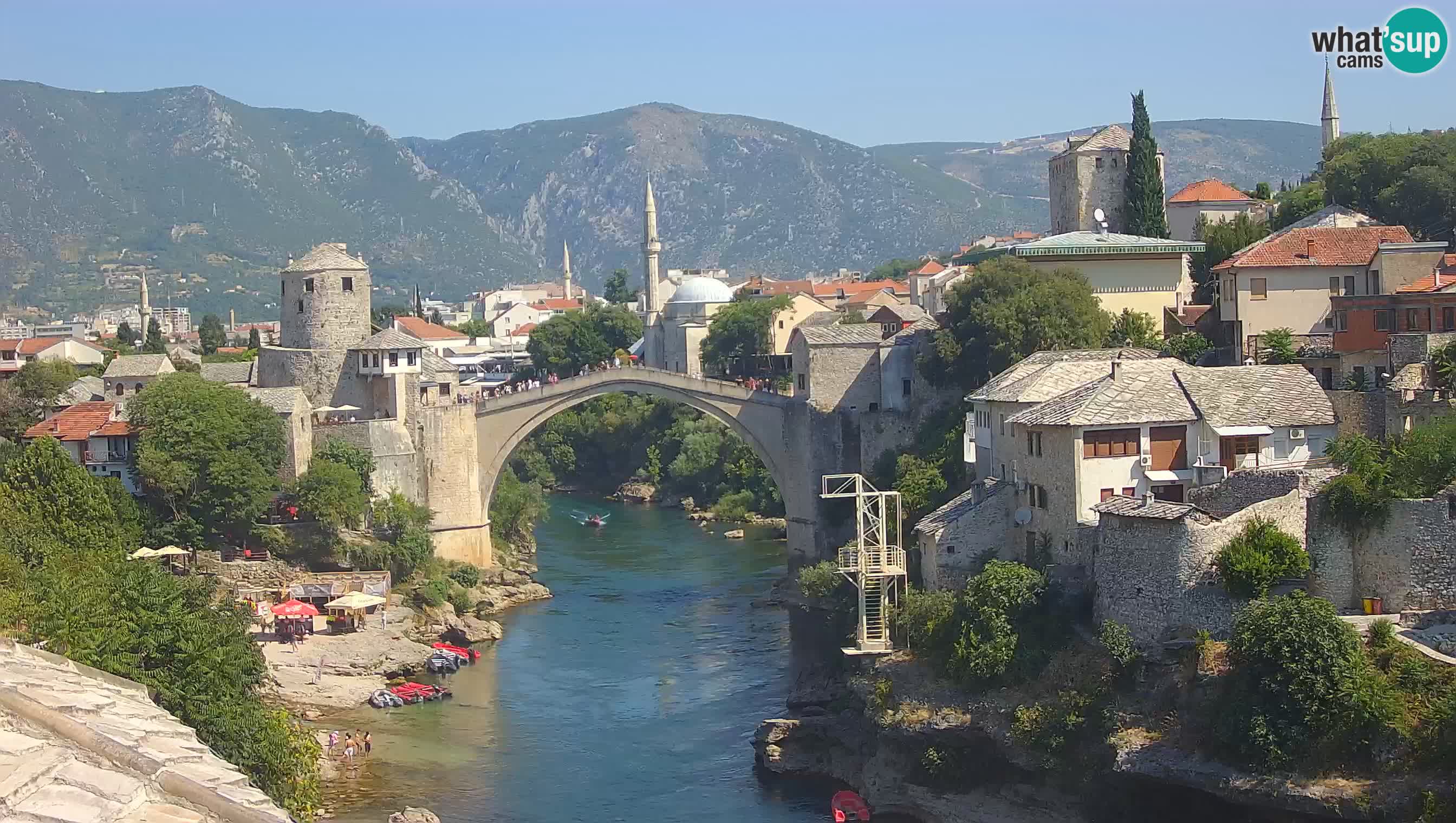 Mostar webcam – LIVE Old Bridge and Neretva river