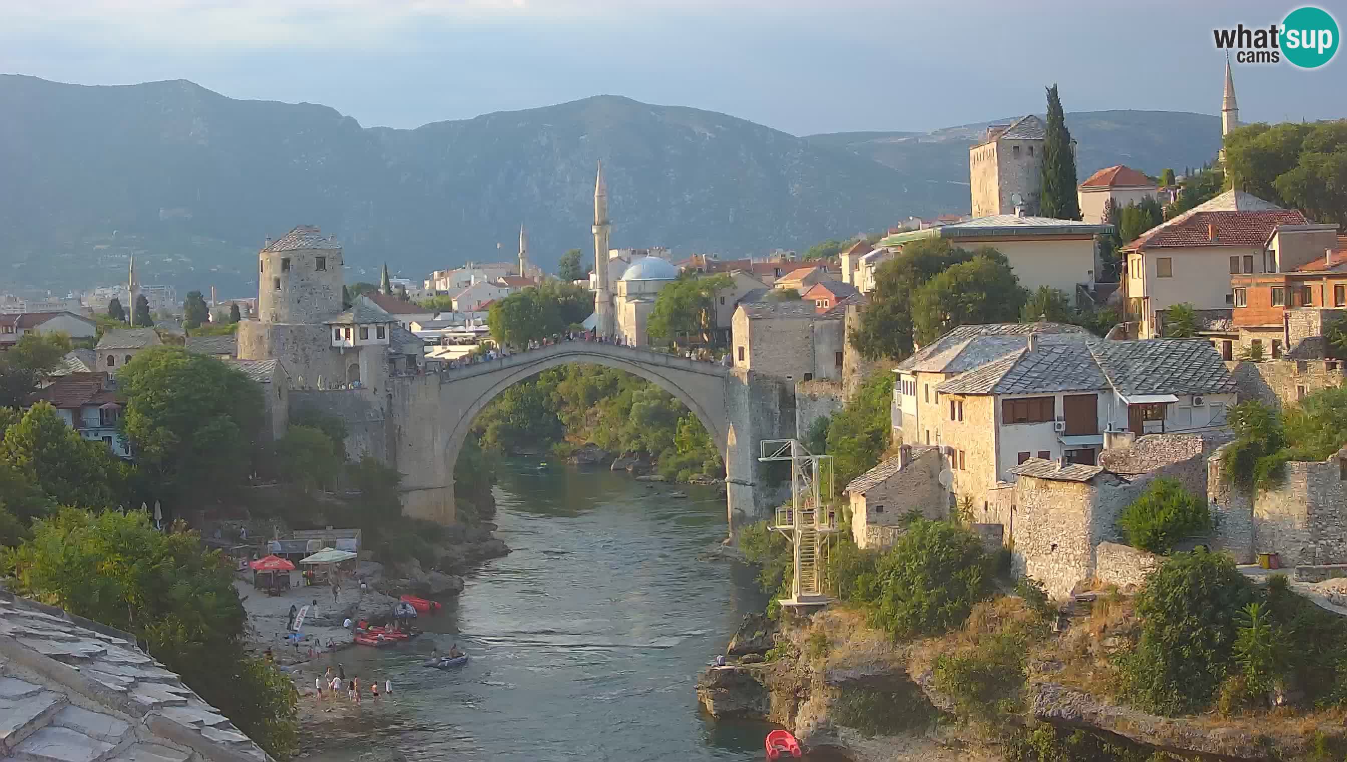 Cámara web de Mostar – El Viejo Puente sobre el río Neretva