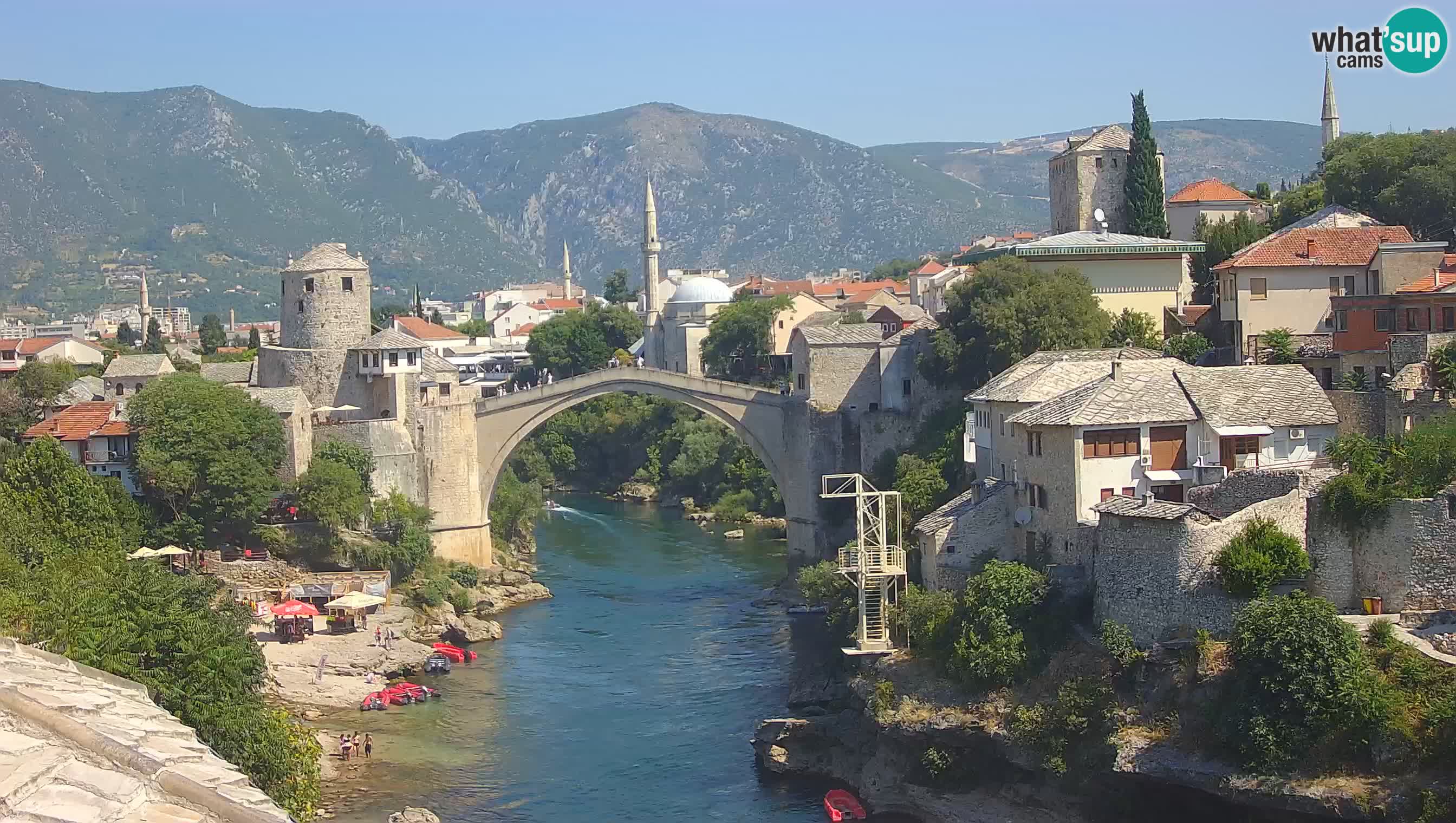 Webcam Mostar – Il Ponte Vecchio sul fiume Neretva