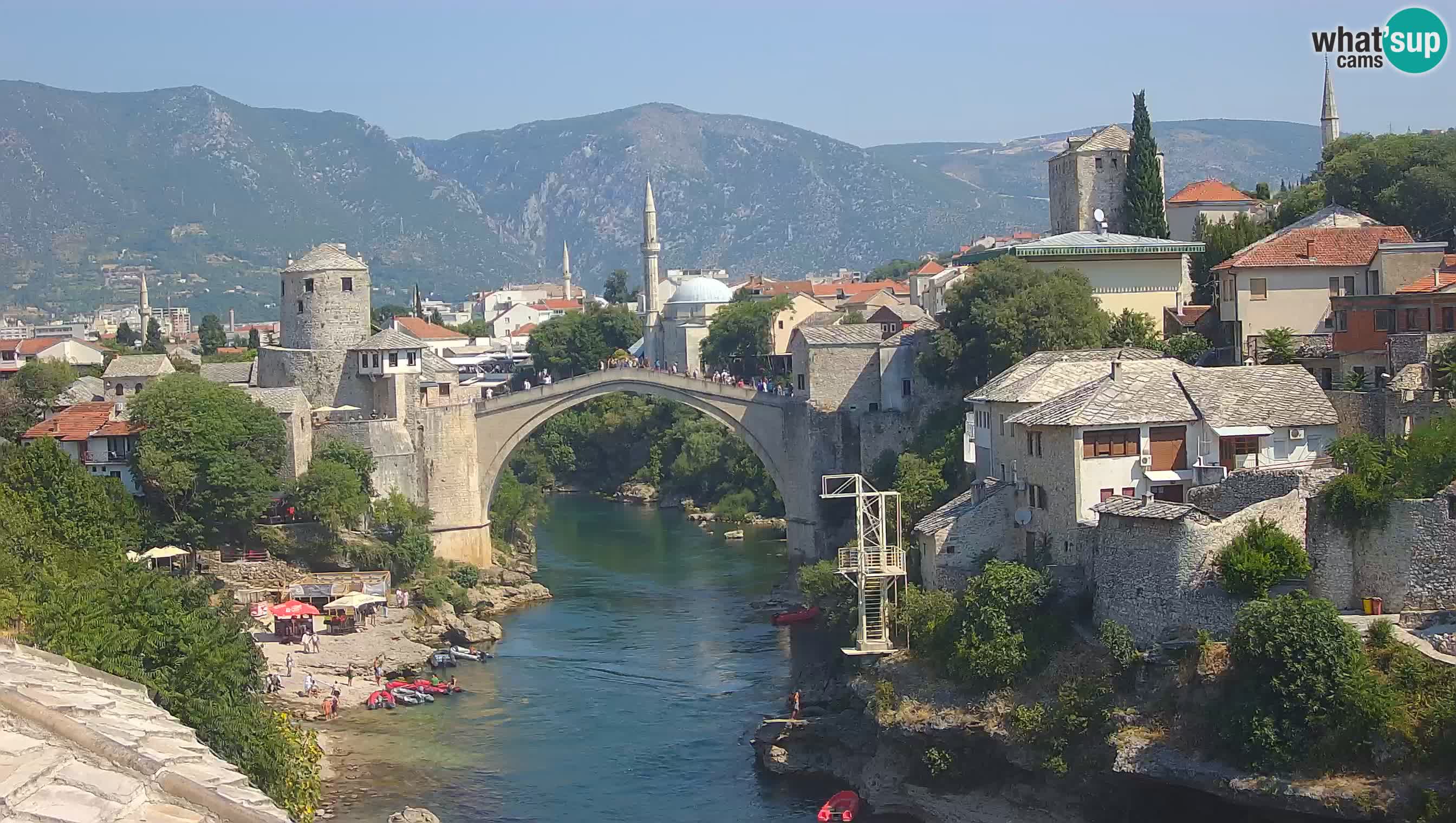 Webcam Mostar – Il Ponte Vecchio sul fiume Neretva