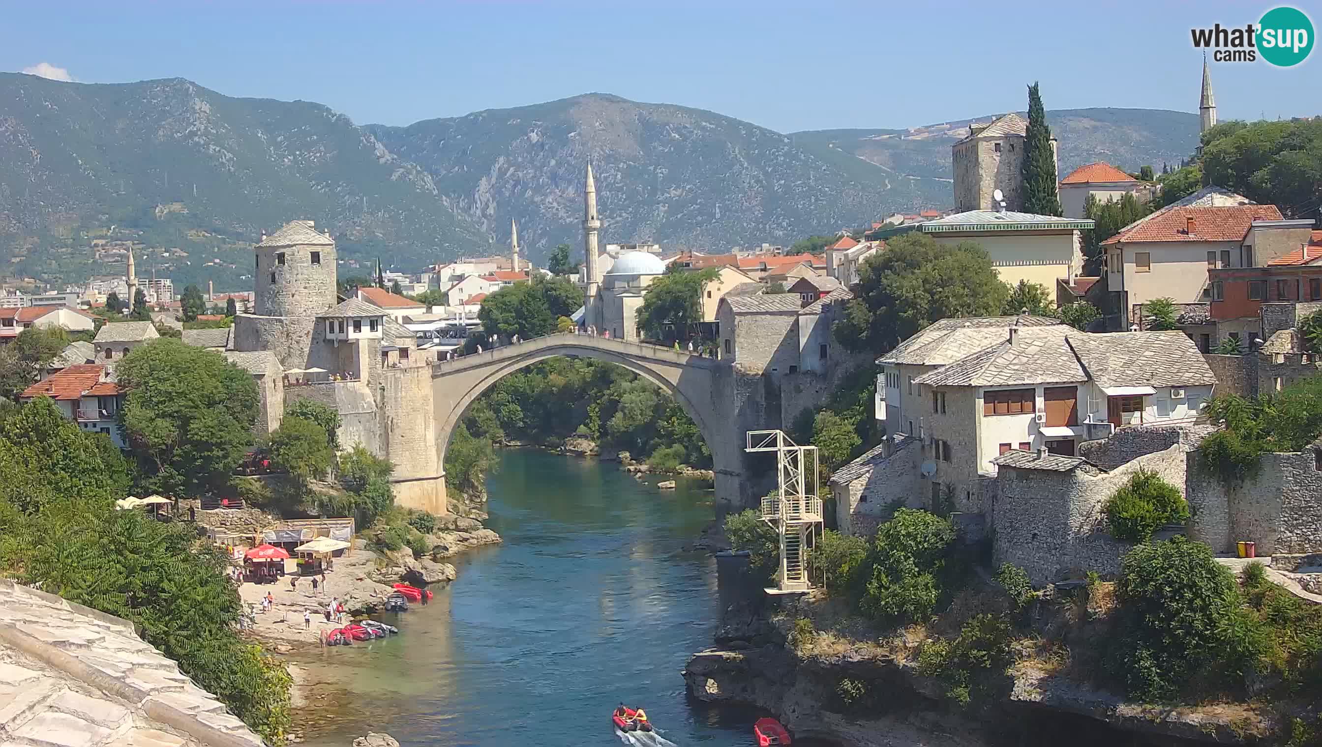 Webcam Mostar – Il Ponte Vecchio sul fiume Neretva