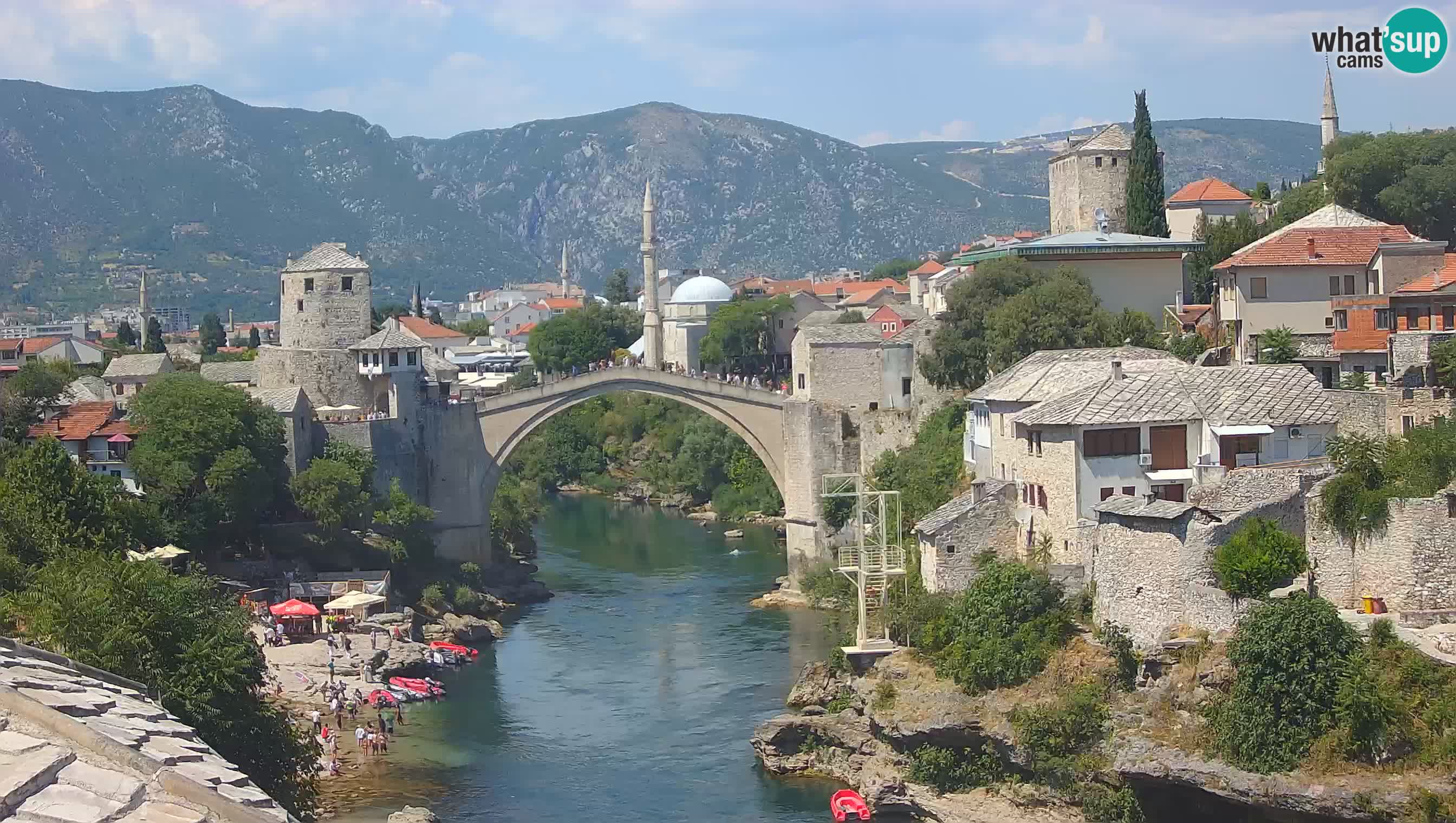 Mostar web kamera – Stari Most i rijeka Neretva – Goa Mostar