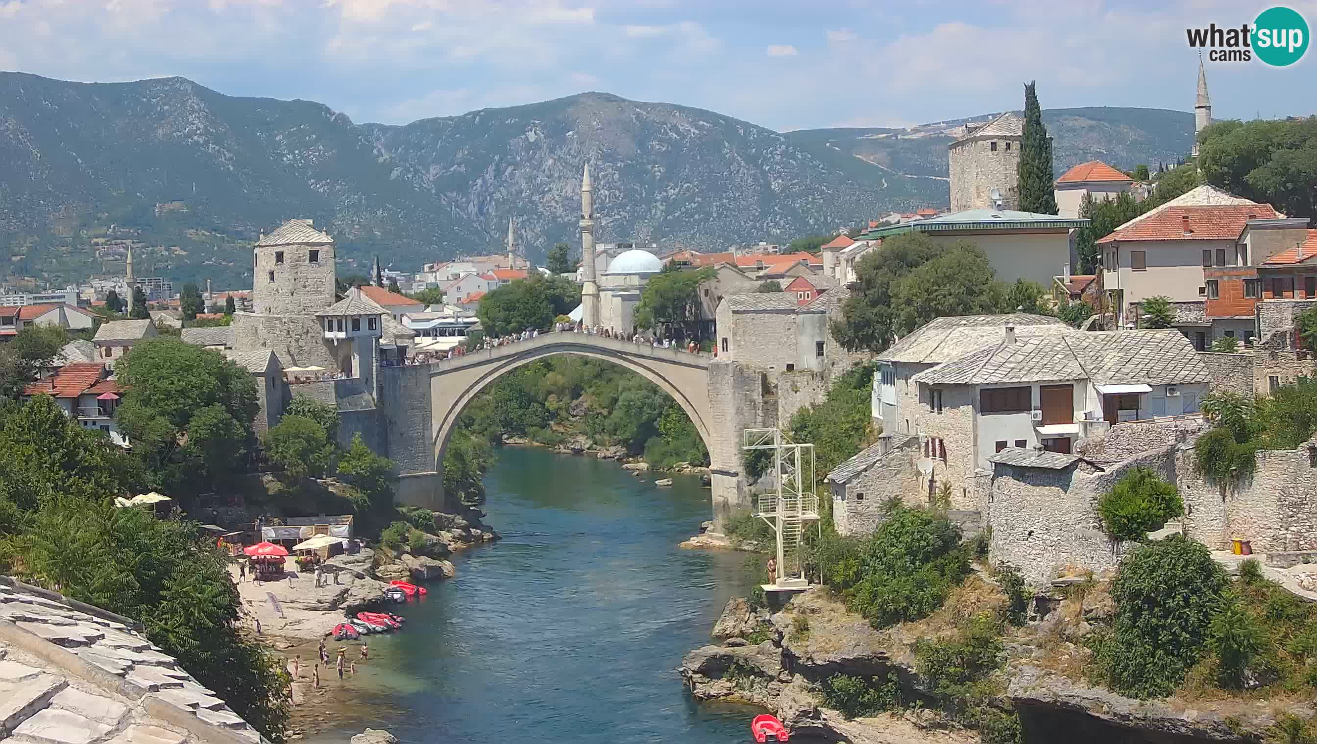 Cámara web de Mostar – El Viejo Puente sobre el río Neretva